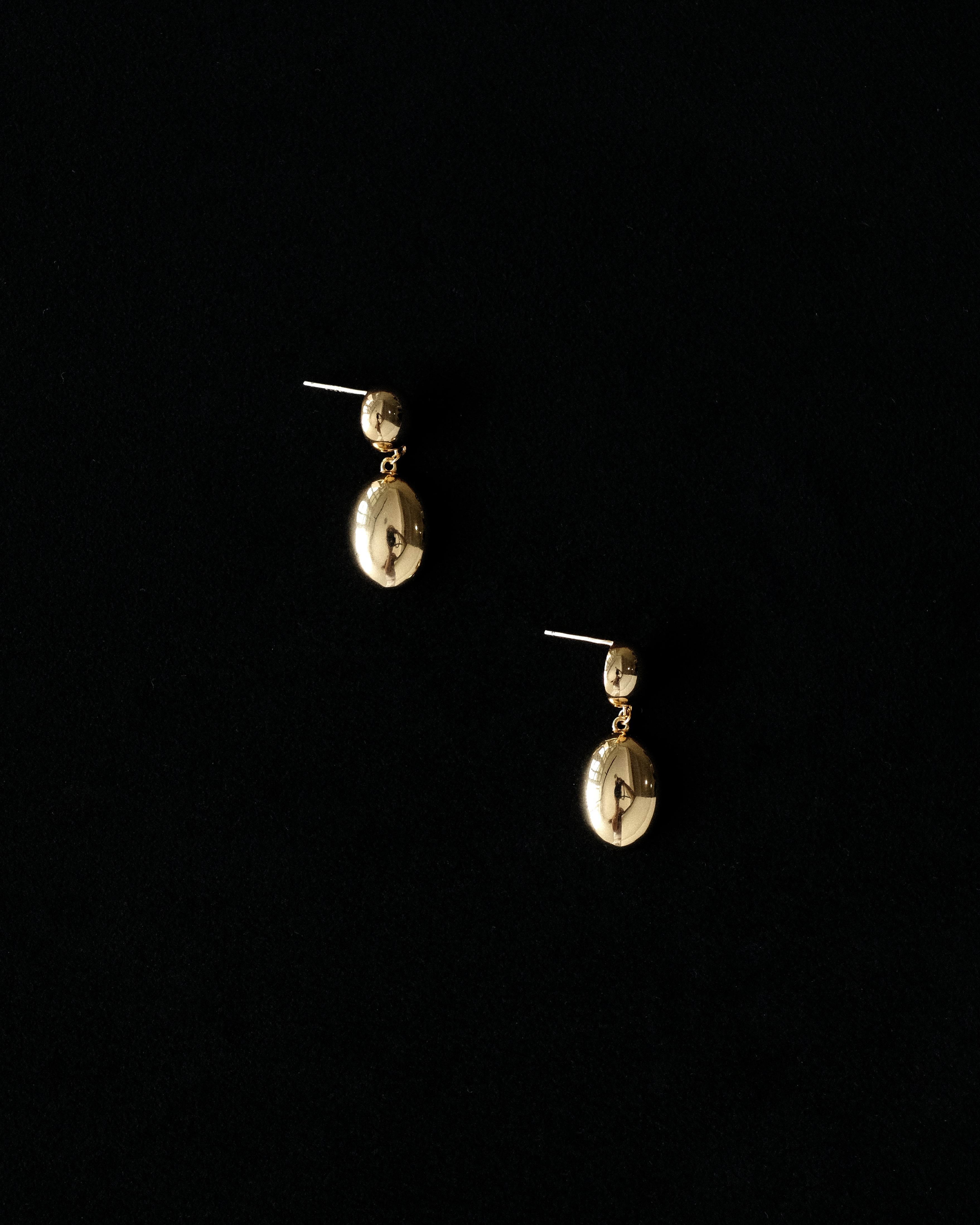 Roldán Dome Egg Dangle Stud Earrings