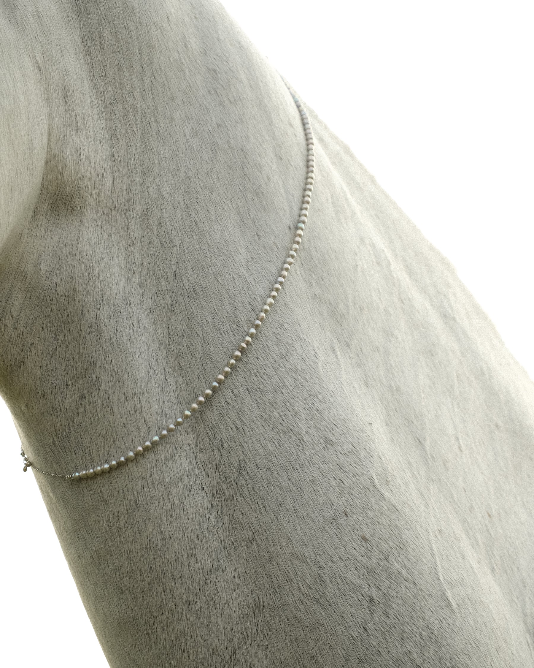 Uleia Cadet Blue Keshi Pearl Necklace