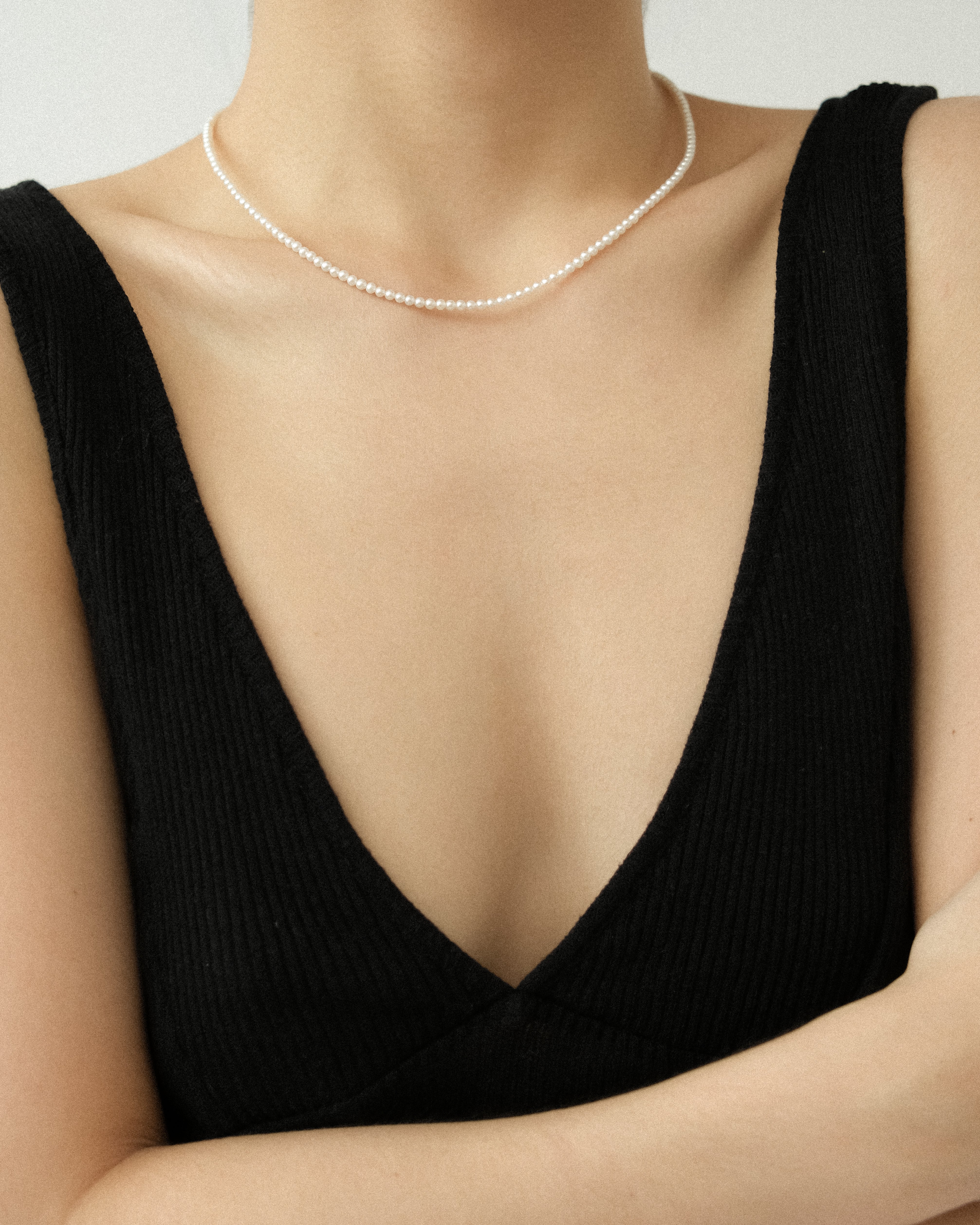 Leto Tiny Fresh Water Pearl Necklace