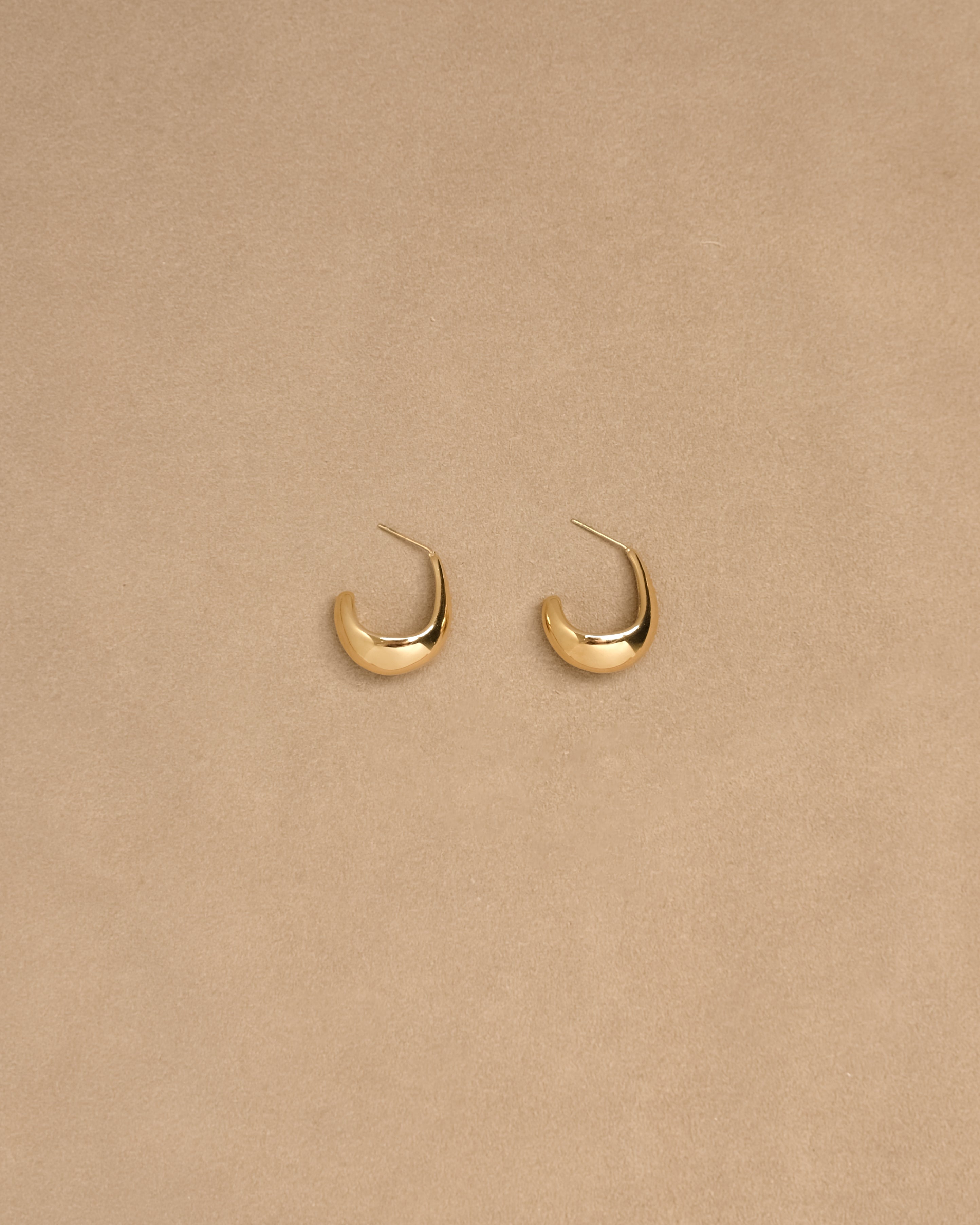 Bode Curved Hoop Stud Earrings