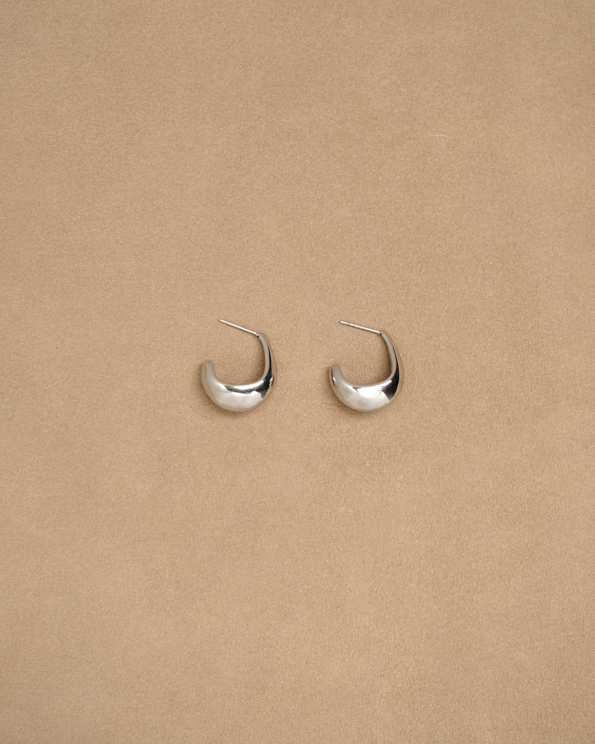 Bode Curved Hoop Stud Earrings