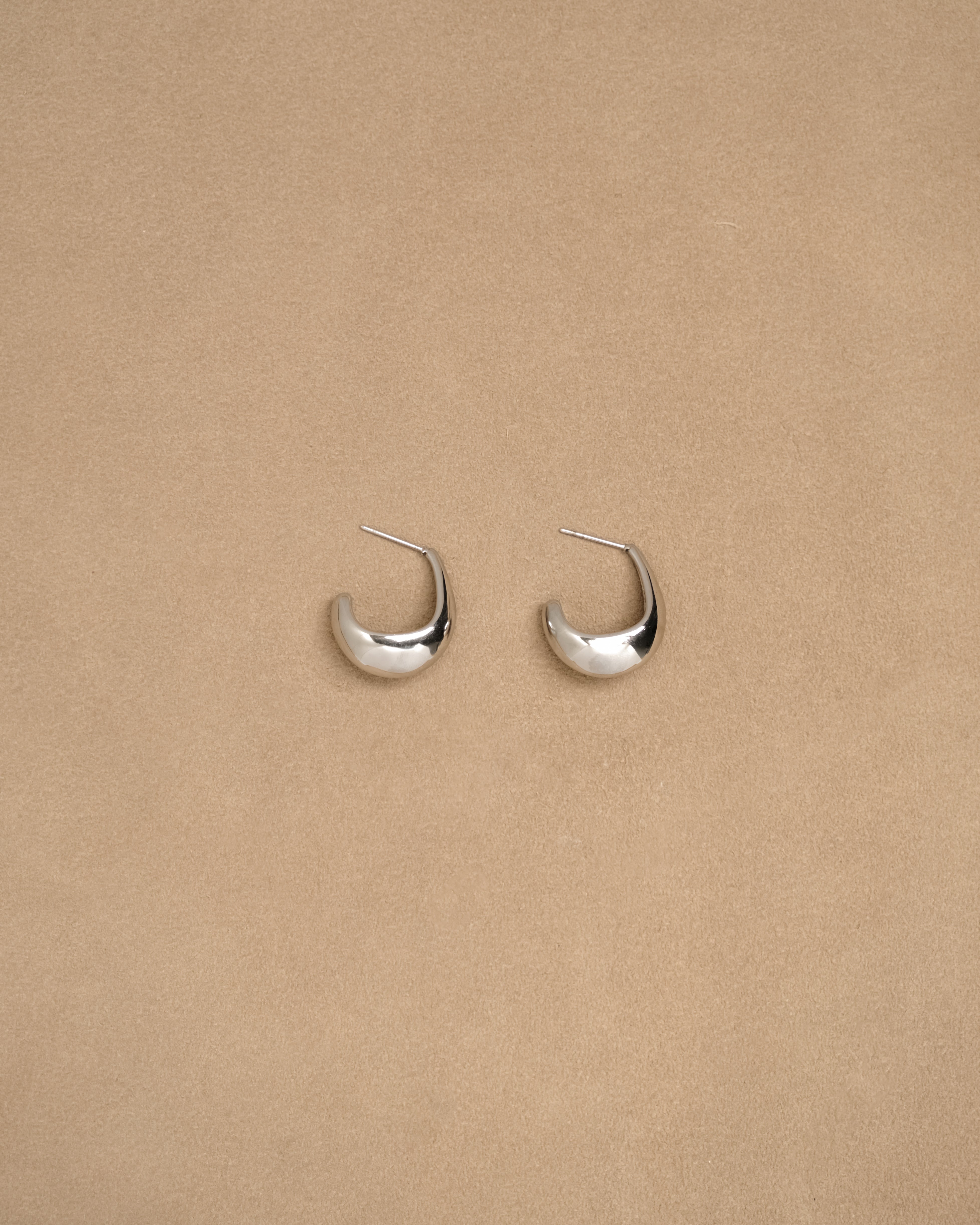 Bode Curved Hoop Stud Earrings