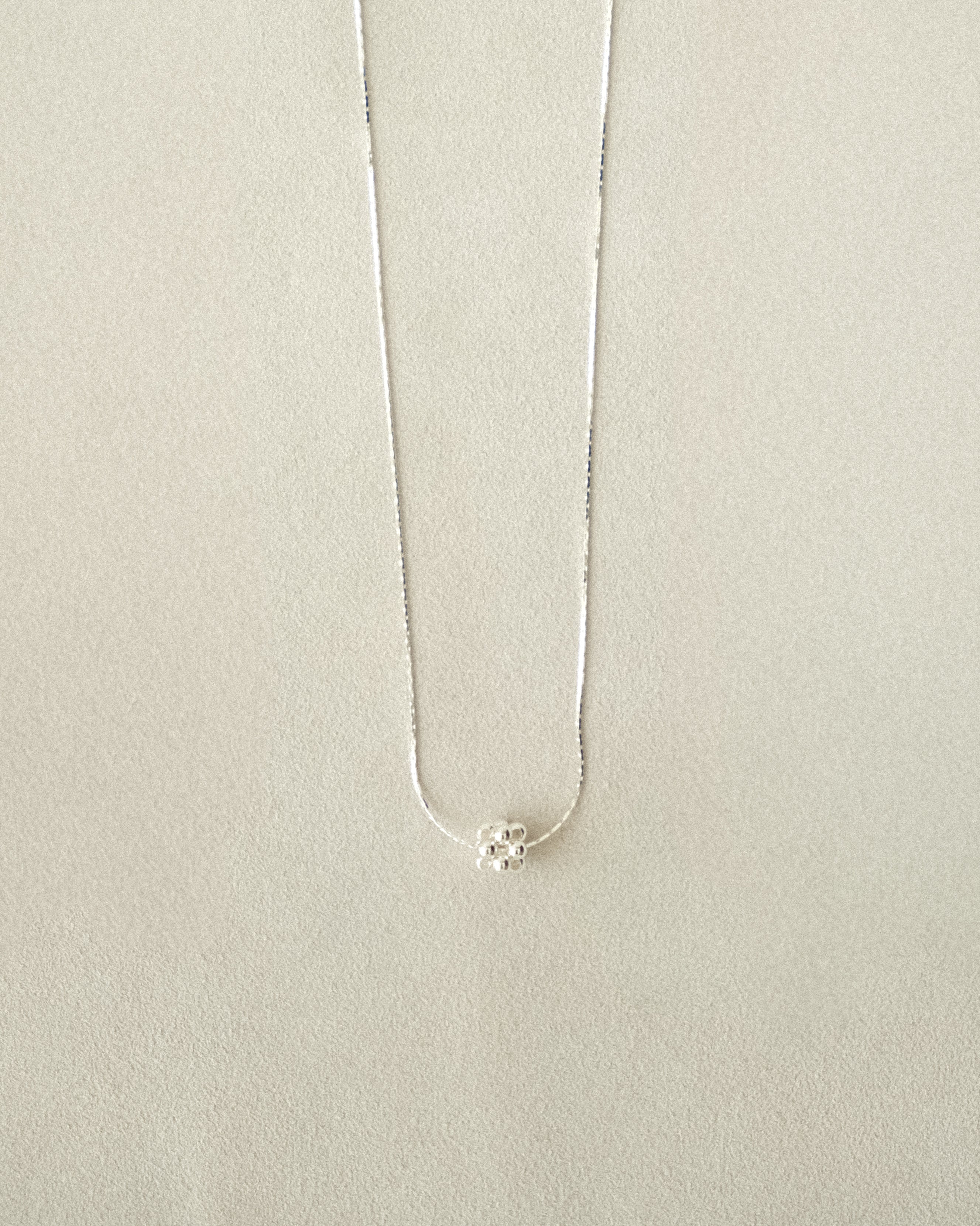 Helia Tiny Flowing Ball Pendant Choker Necklace