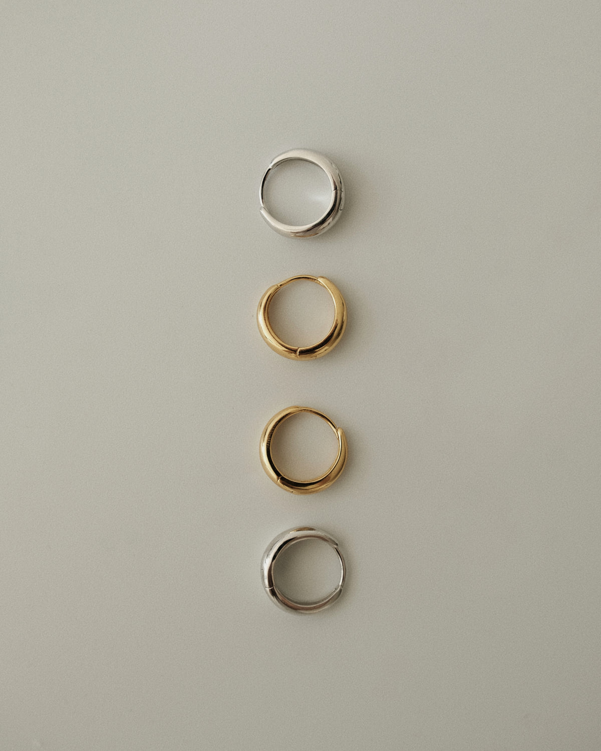Lacie Dome Hoop Earrings