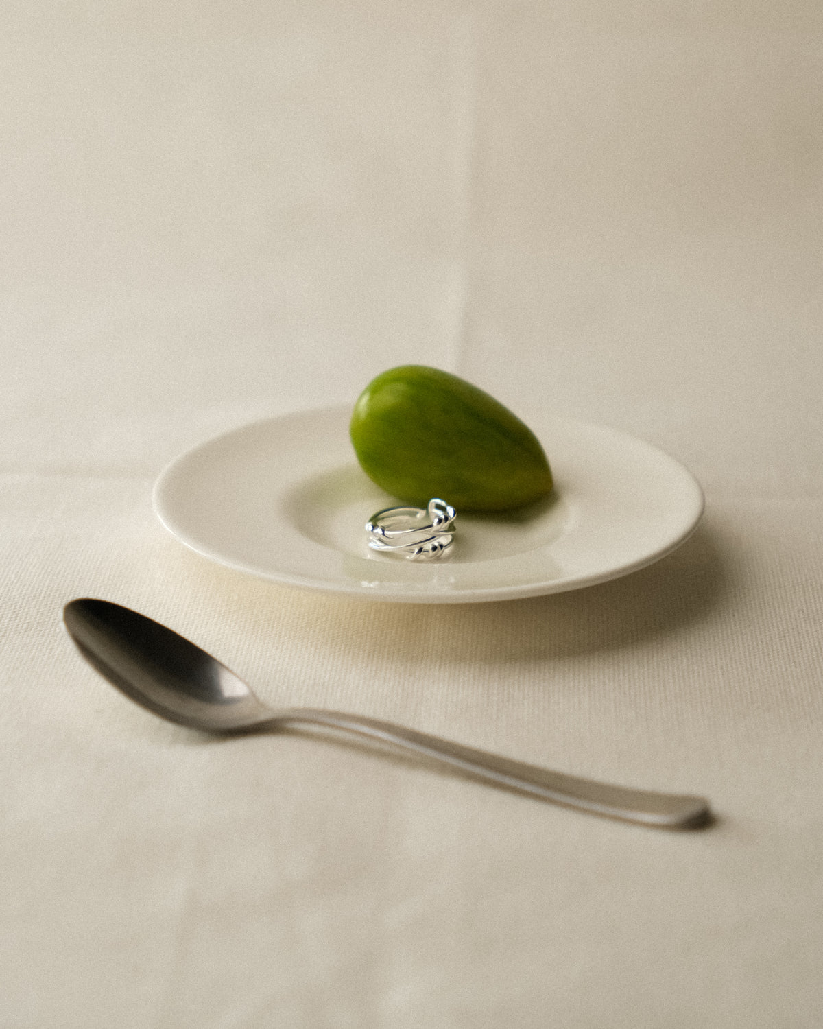 Olea Trio Crossed Vine Band Ring