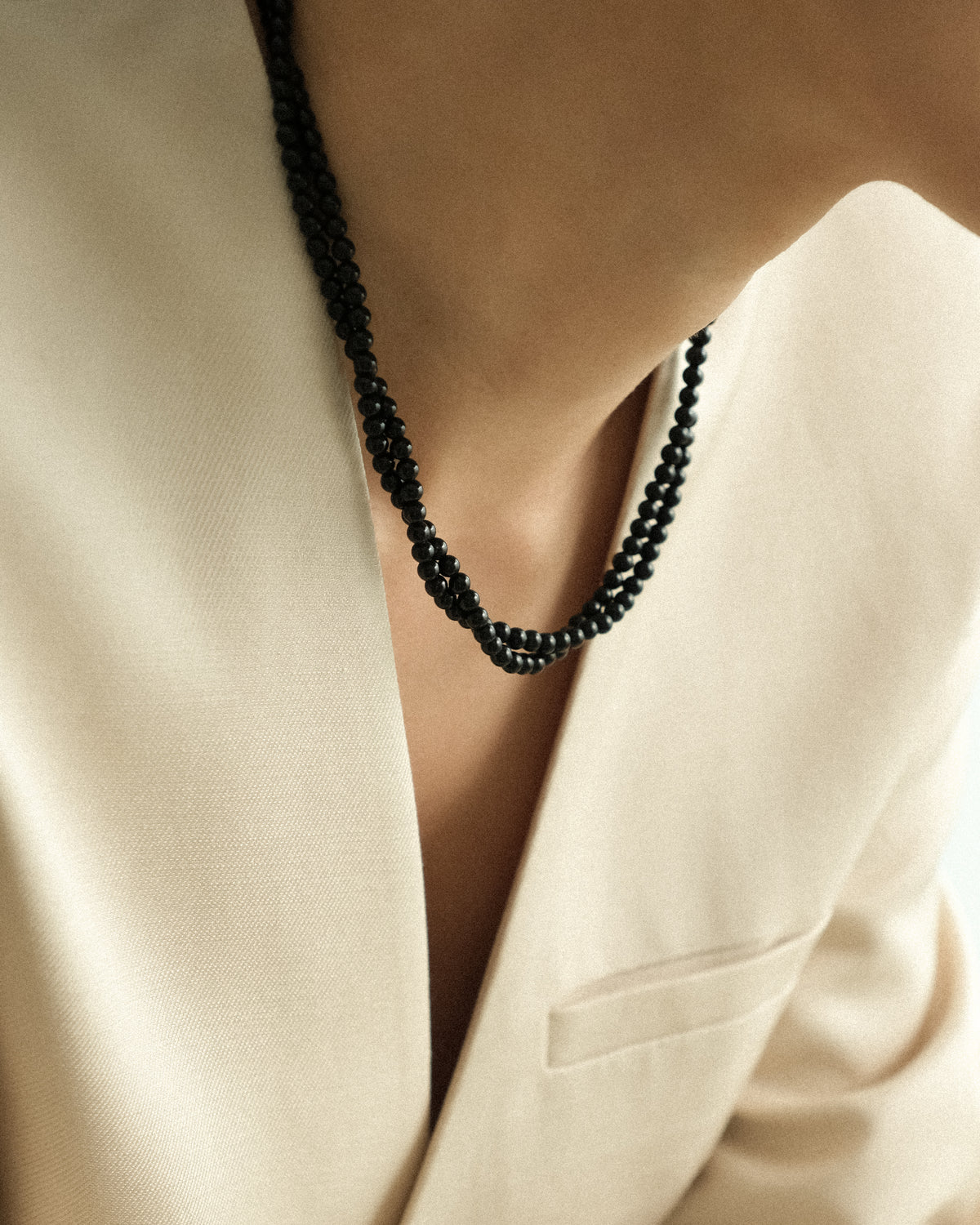 Olaré Onyx Braidable Choker Necklace