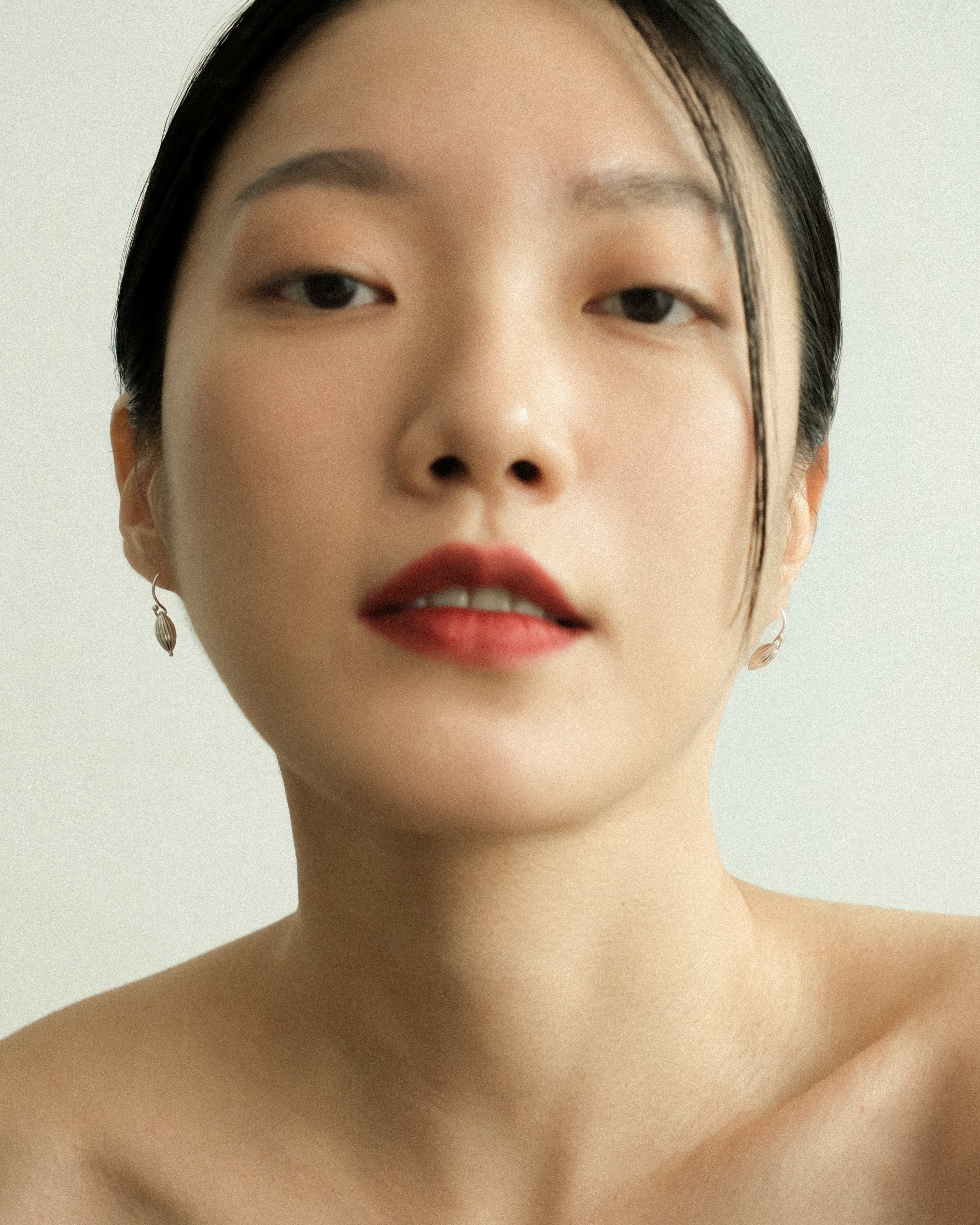 Agni Ribbed Ball Dangle Earrings