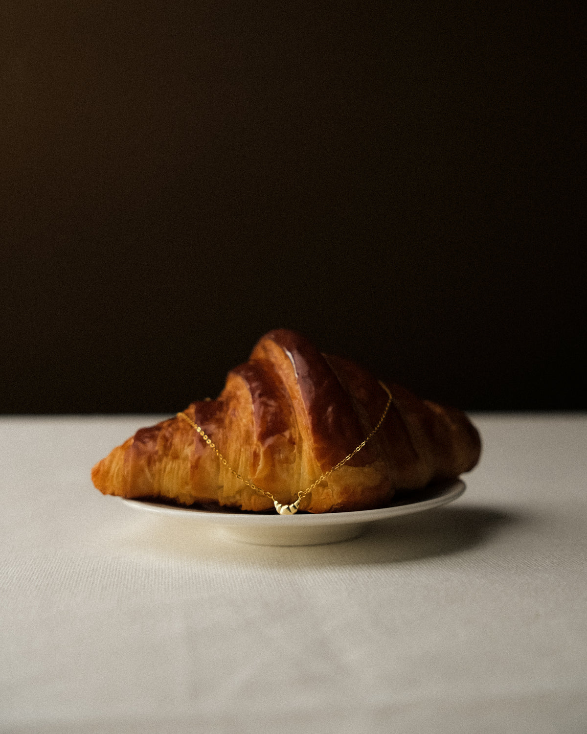 Pli Croissant Pendant Necklace