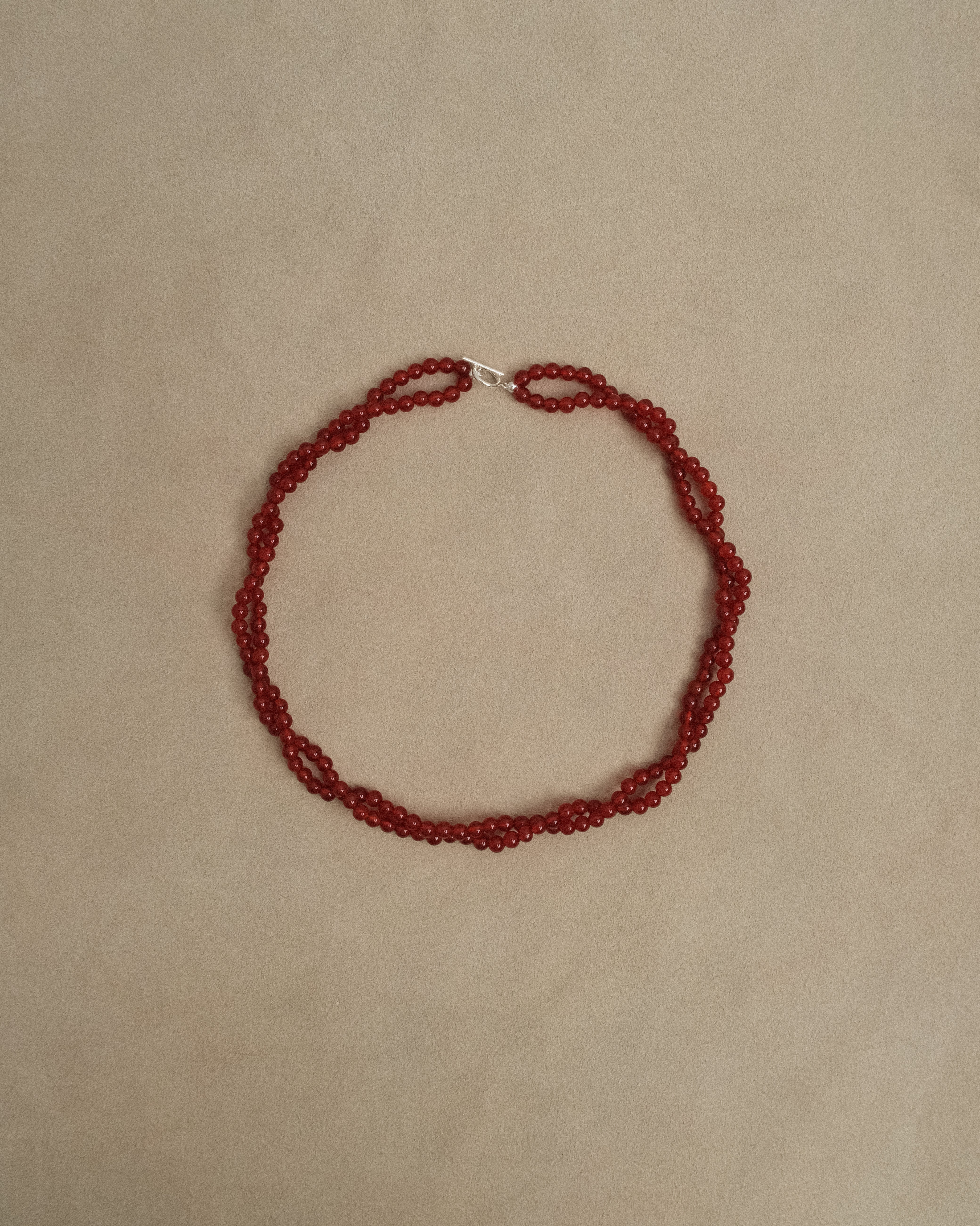 Olaré Carnelian Braidable Choker Necklace