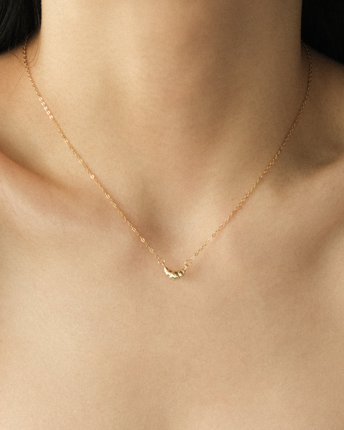 Pli Croissant Pendant Necklace