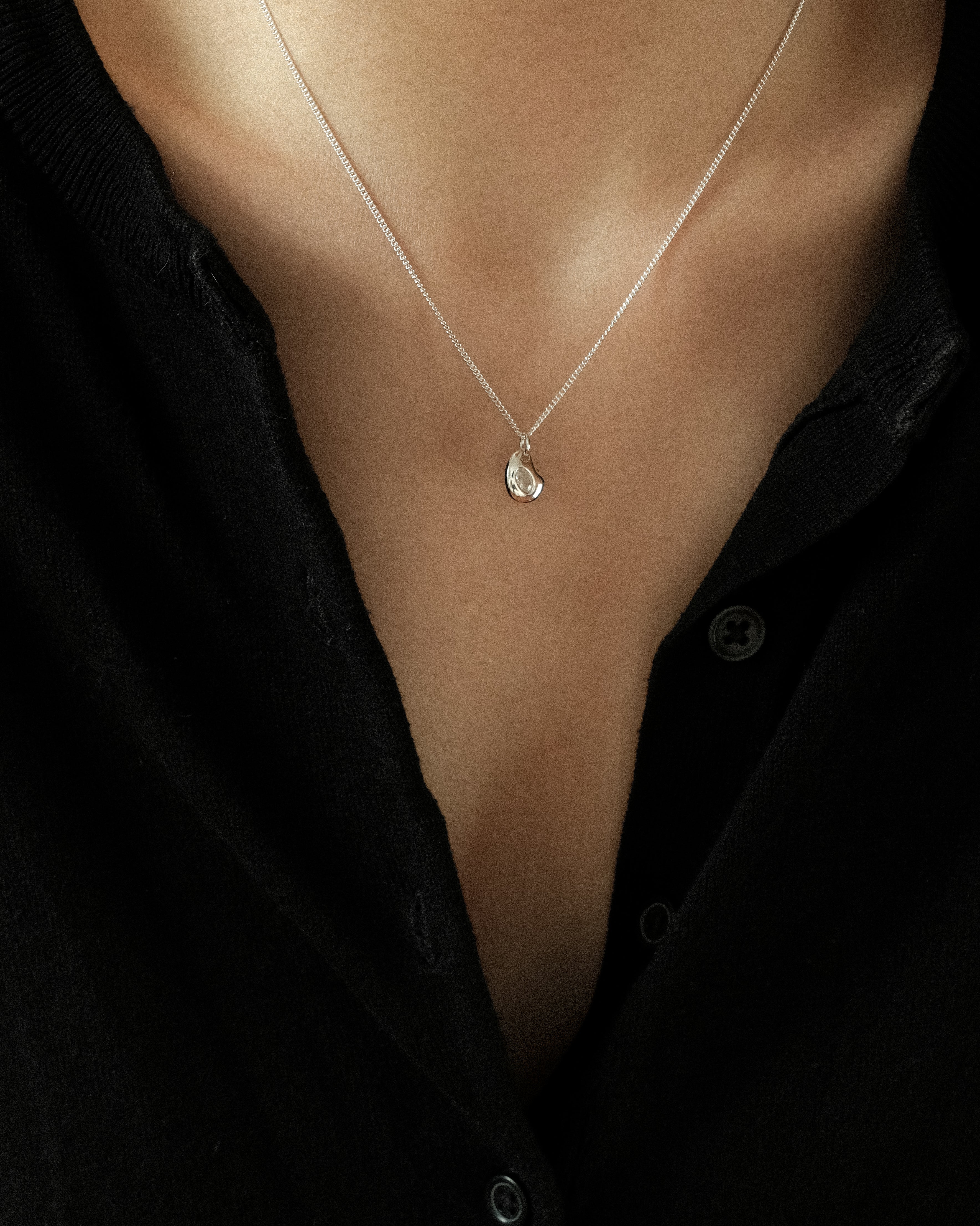 Reia Bean Diamond Pendant Necklace