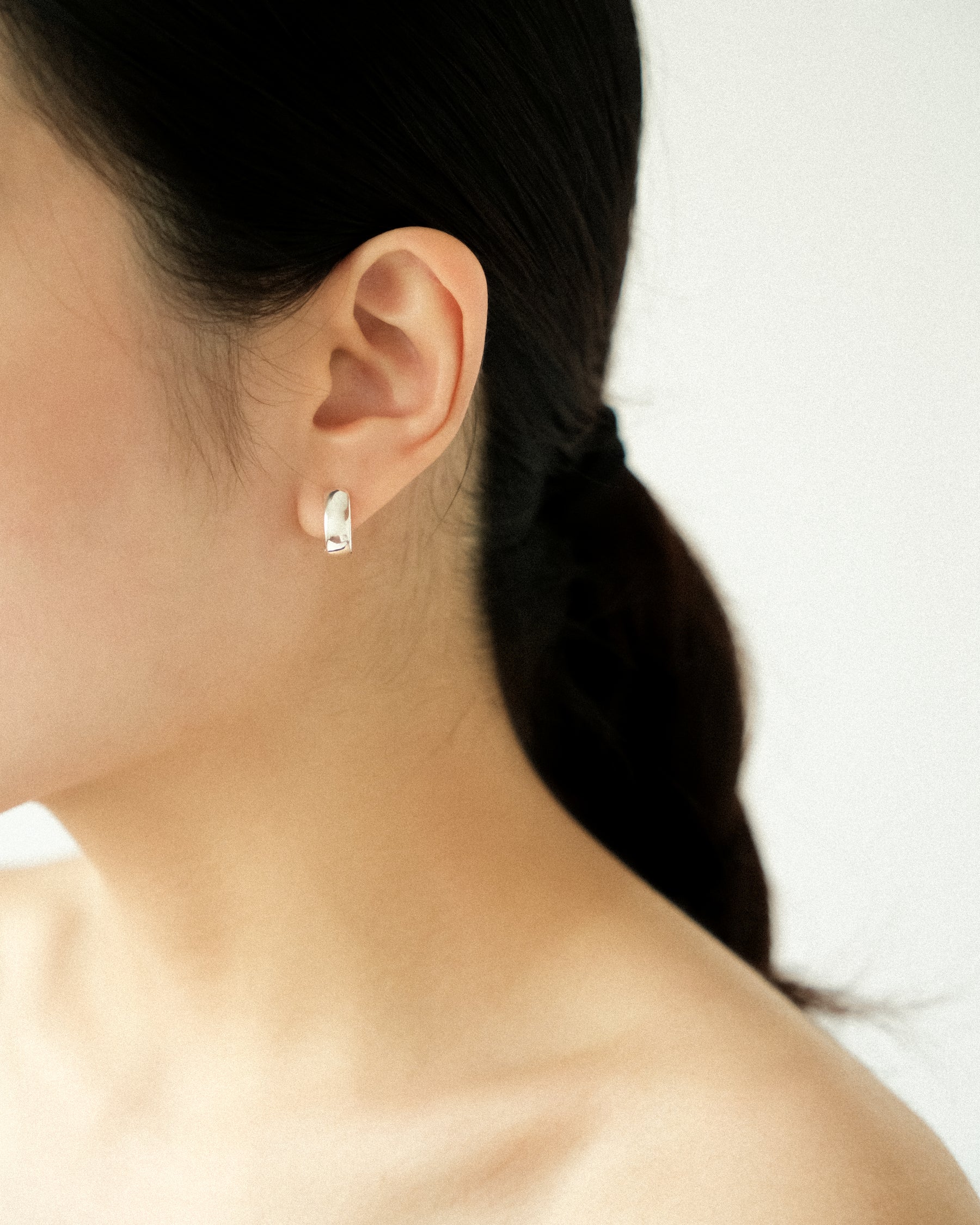 Ettore Sculptural Cigar Hoop Earrings