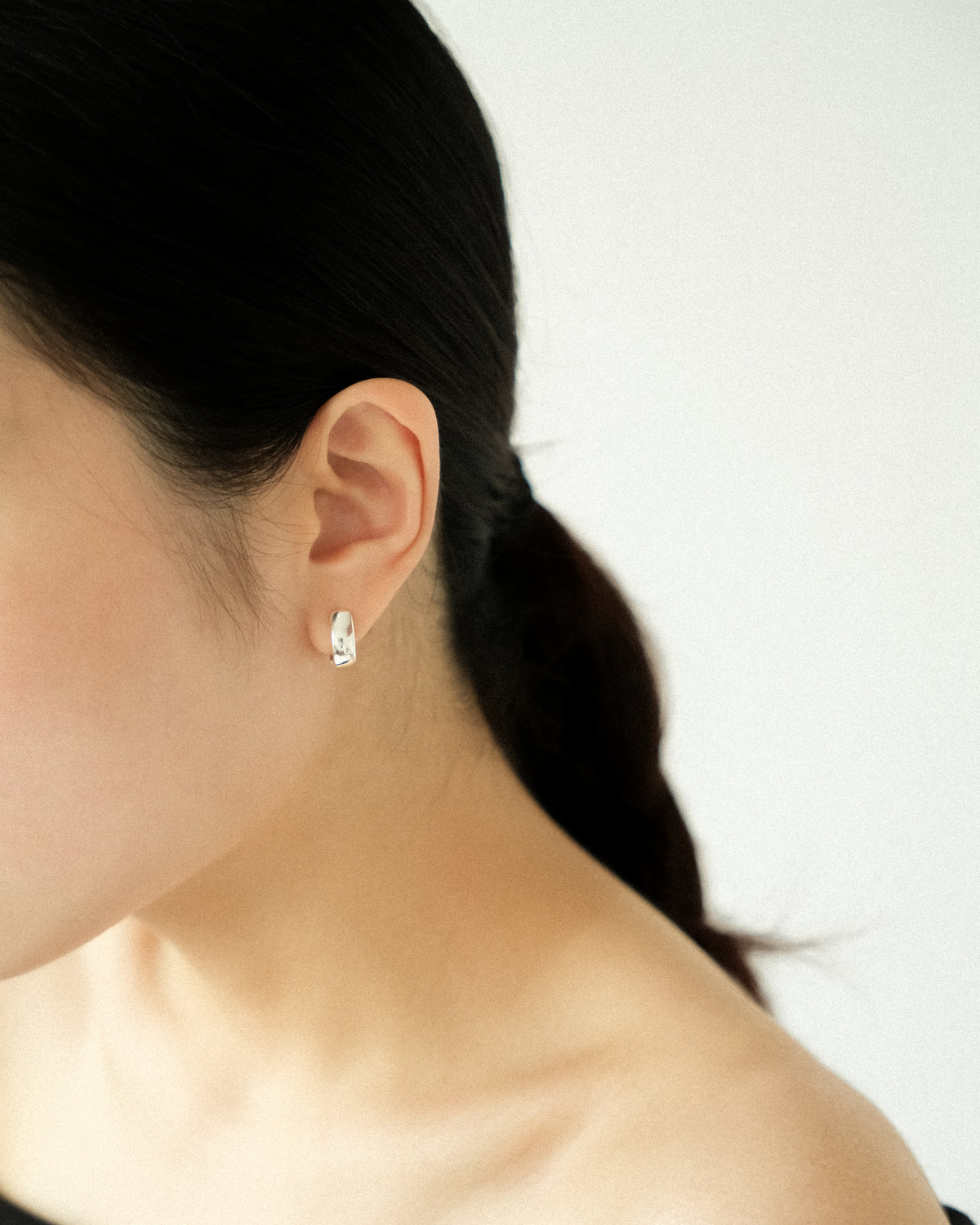Ettore Sculptural Cigar Hoop Earrings
