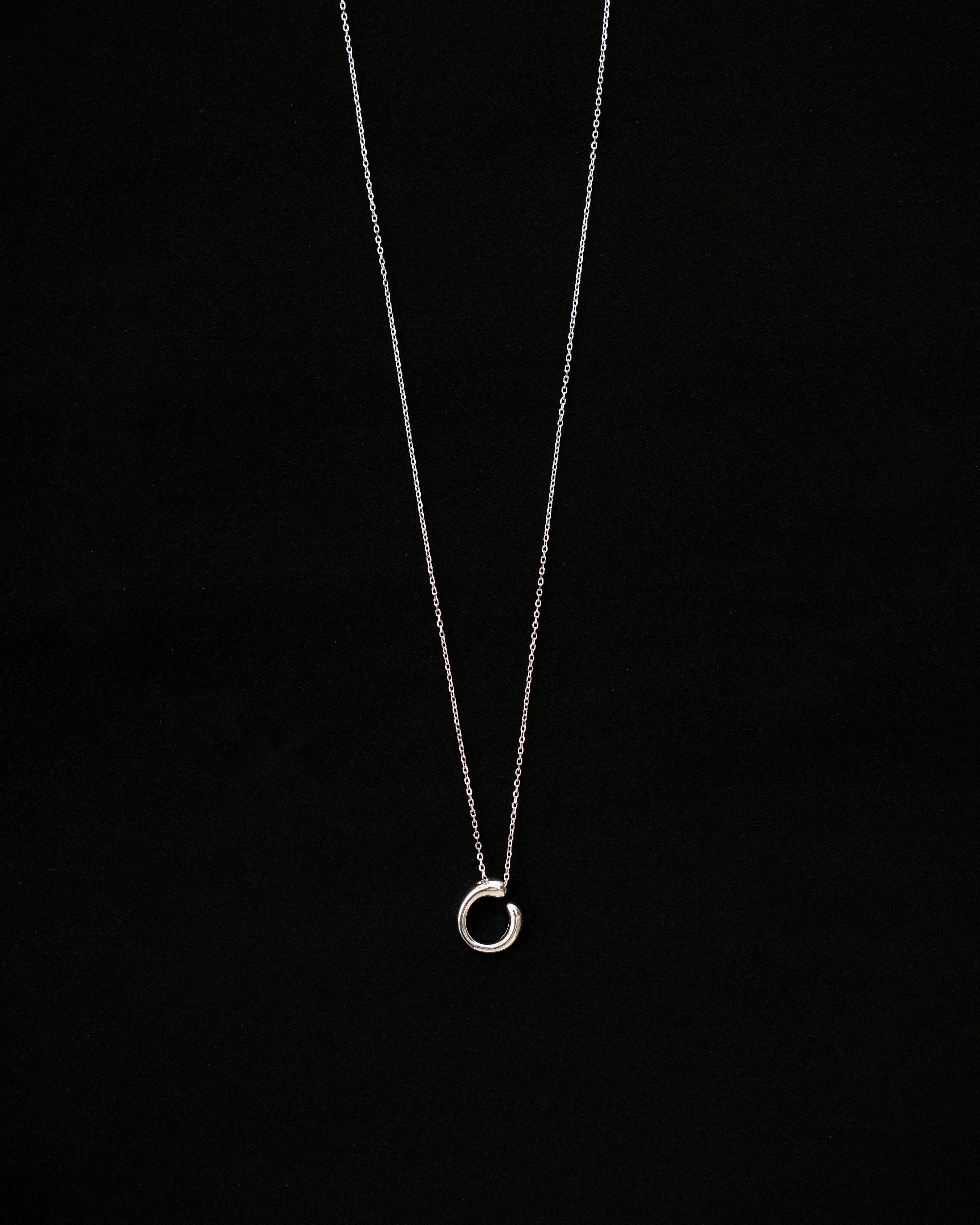 Nohemi C-Shaped Pendant Necklace