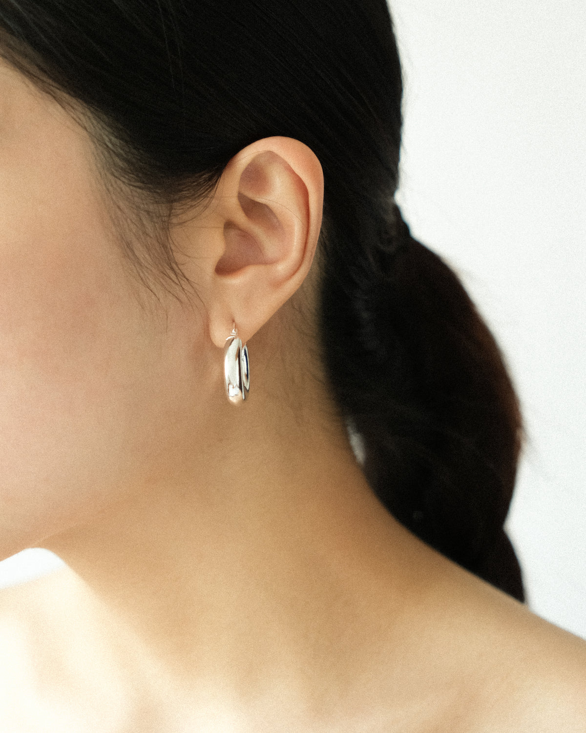 Agnes Bold Sculptural Hoop Earrings