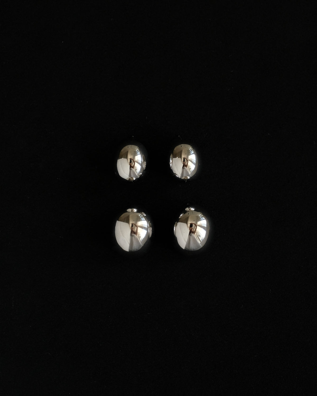 Greta Bold Dome Stud Earrings