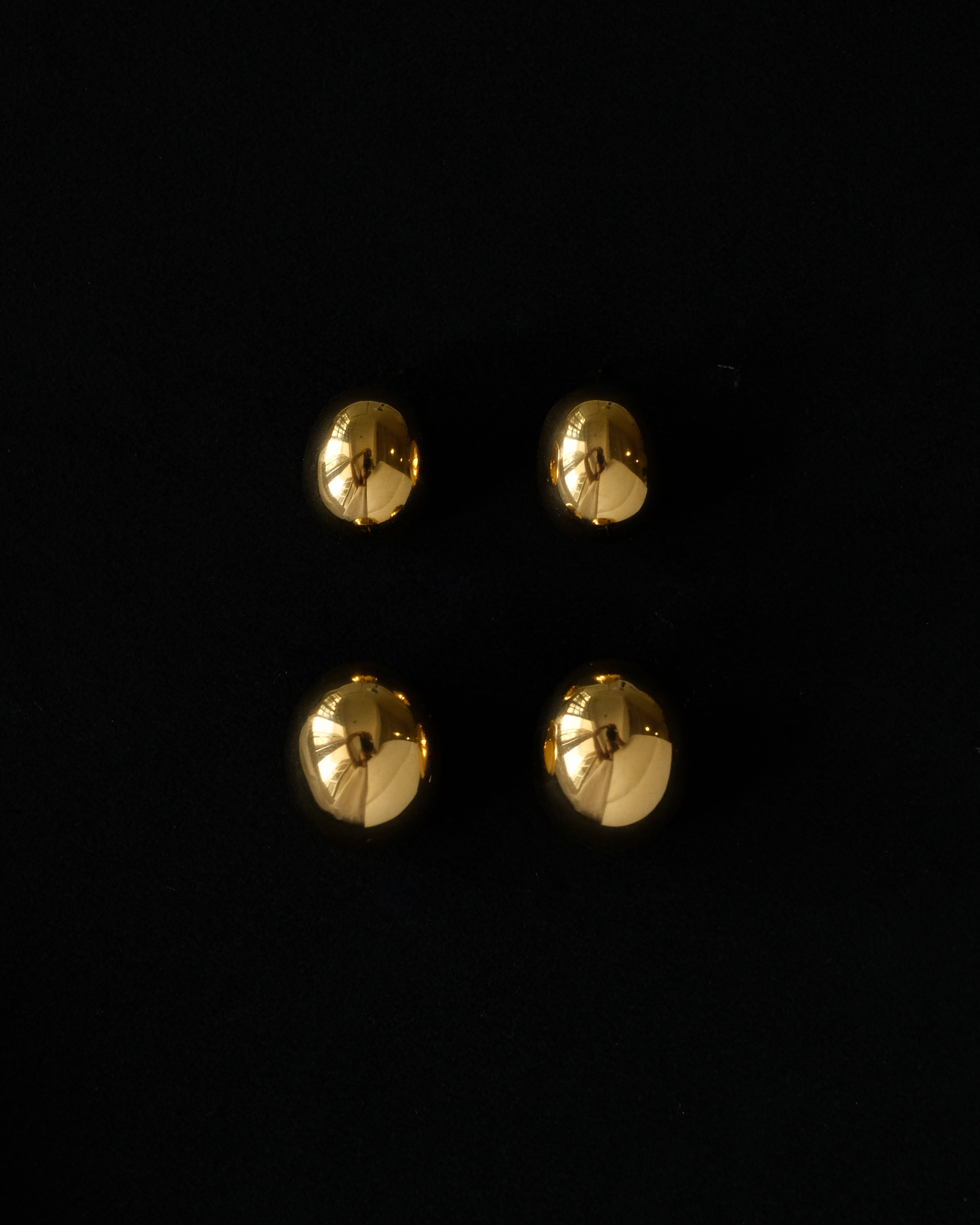 Greta Bold Dome Stud Earrings