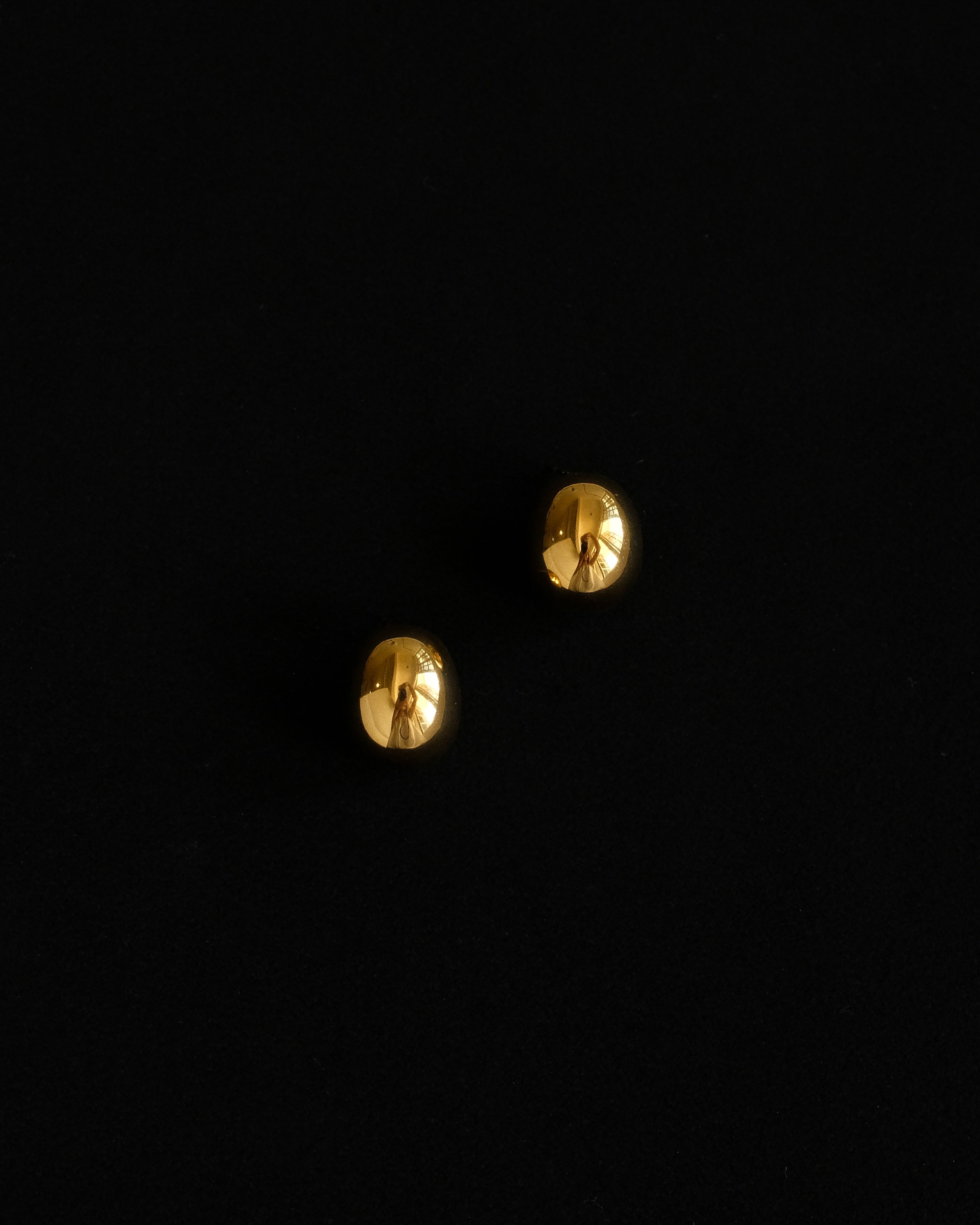 Mini Greta Bold Dome Stud Earrings