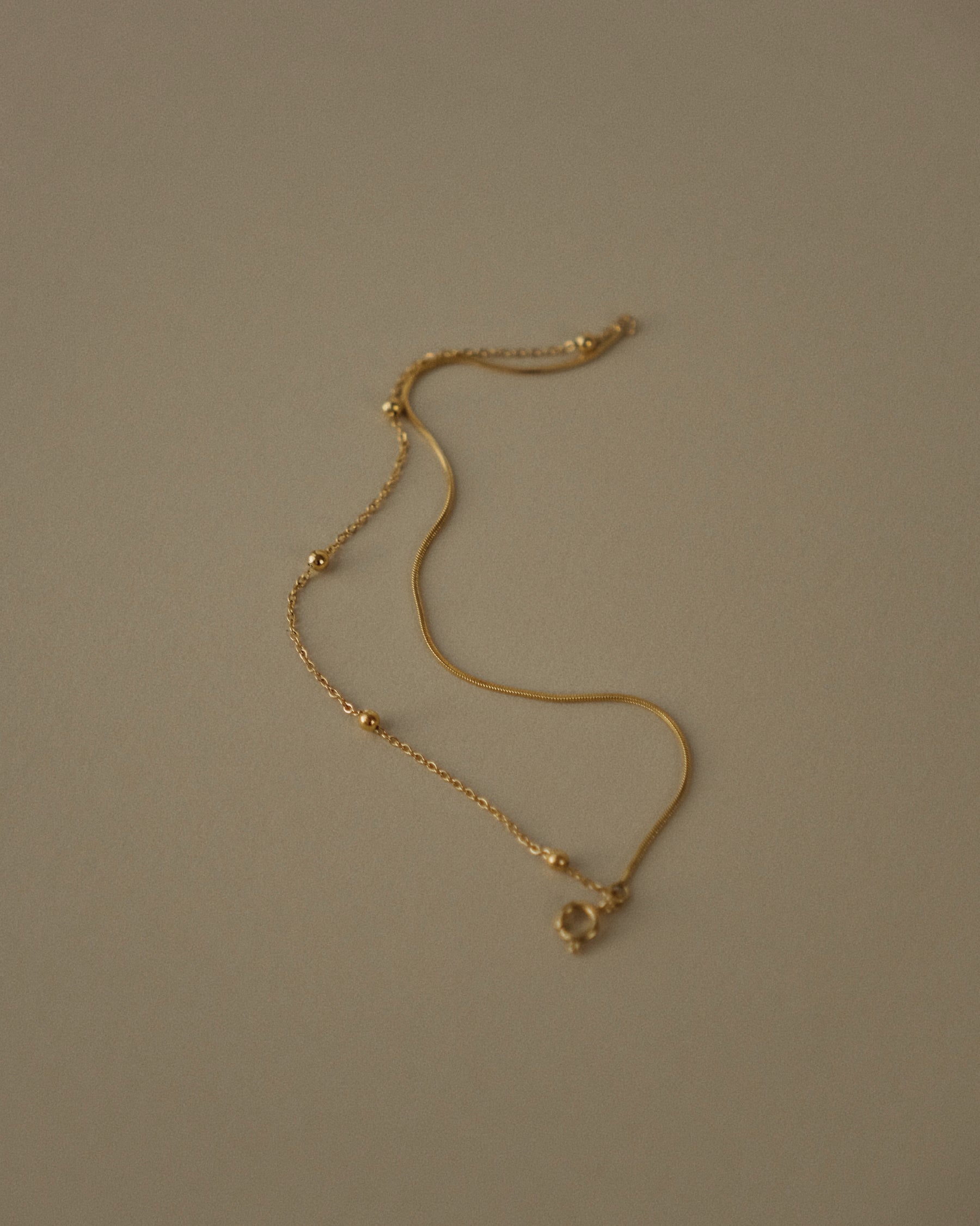 Heli Layered Snake Bobble Chain Bracelet