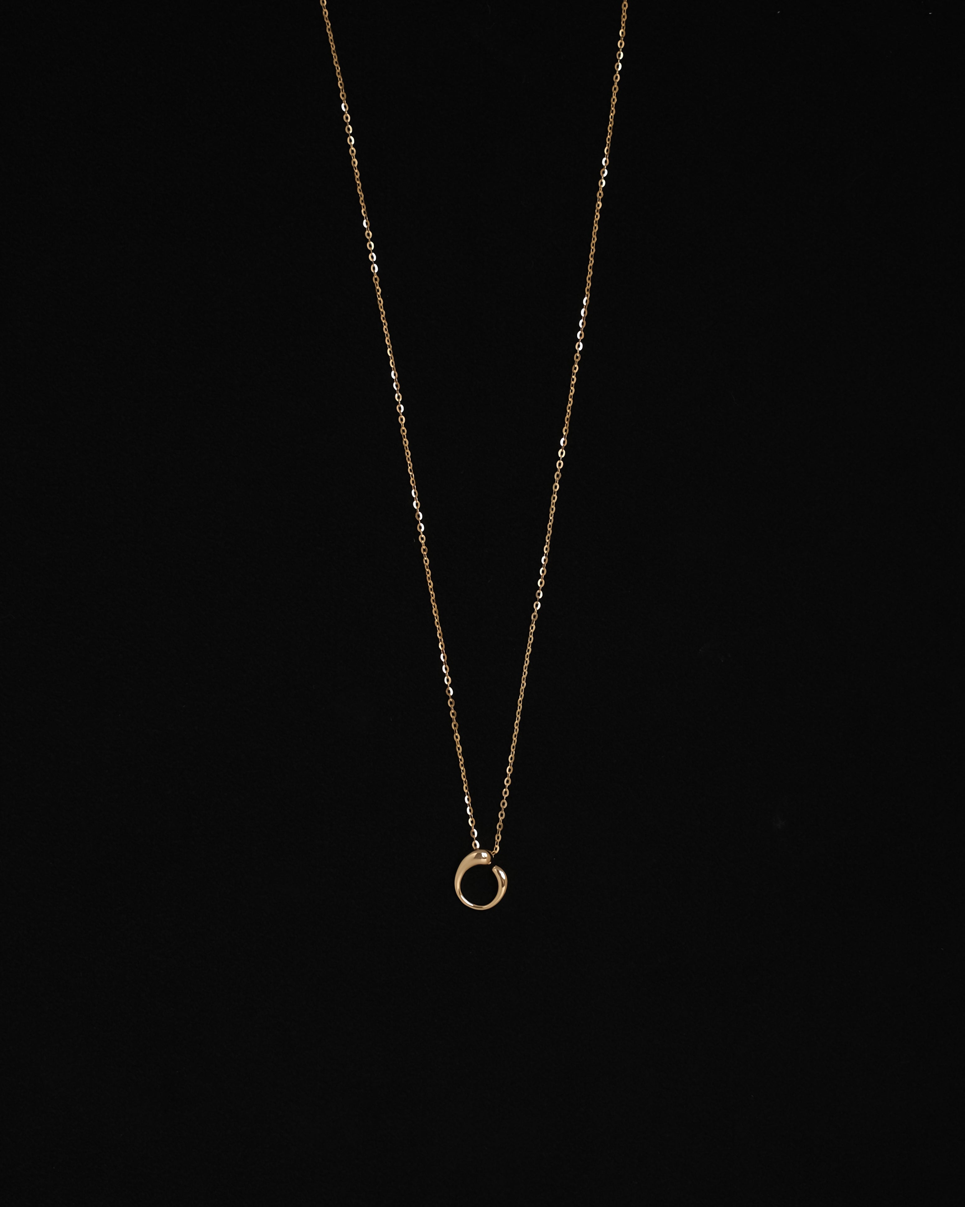 Nohemi C-Shaped Pendant Necklace