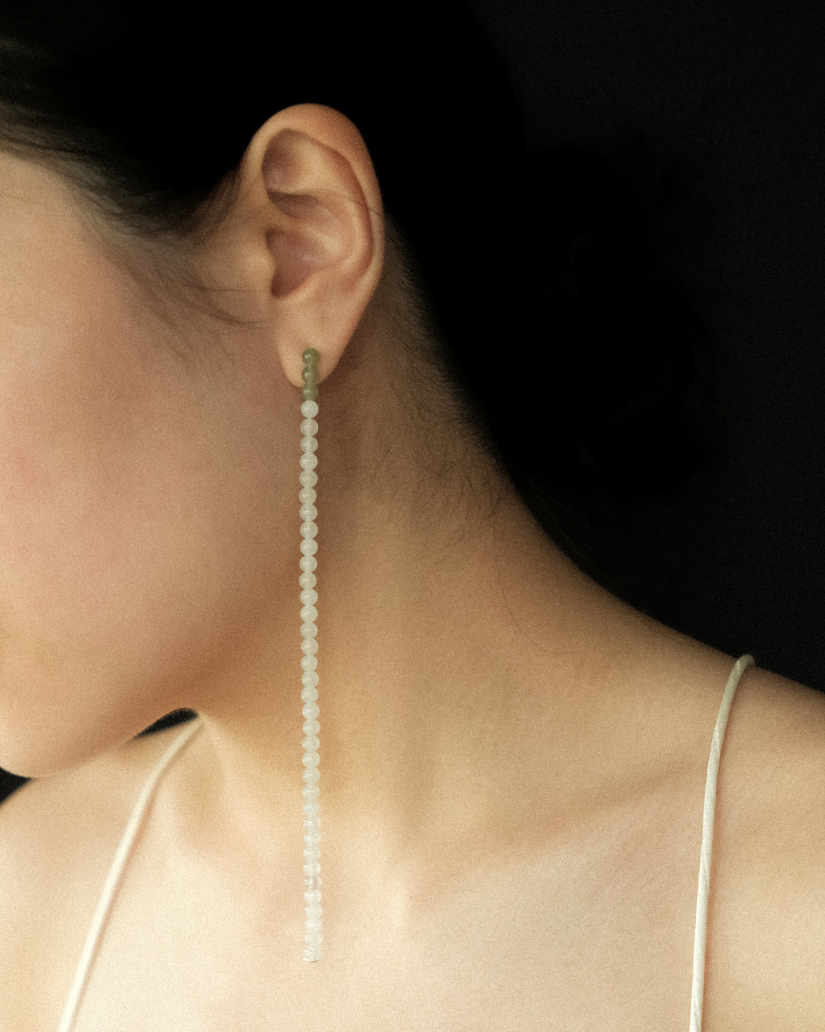 The Antoinette Celadon Jade Earrings