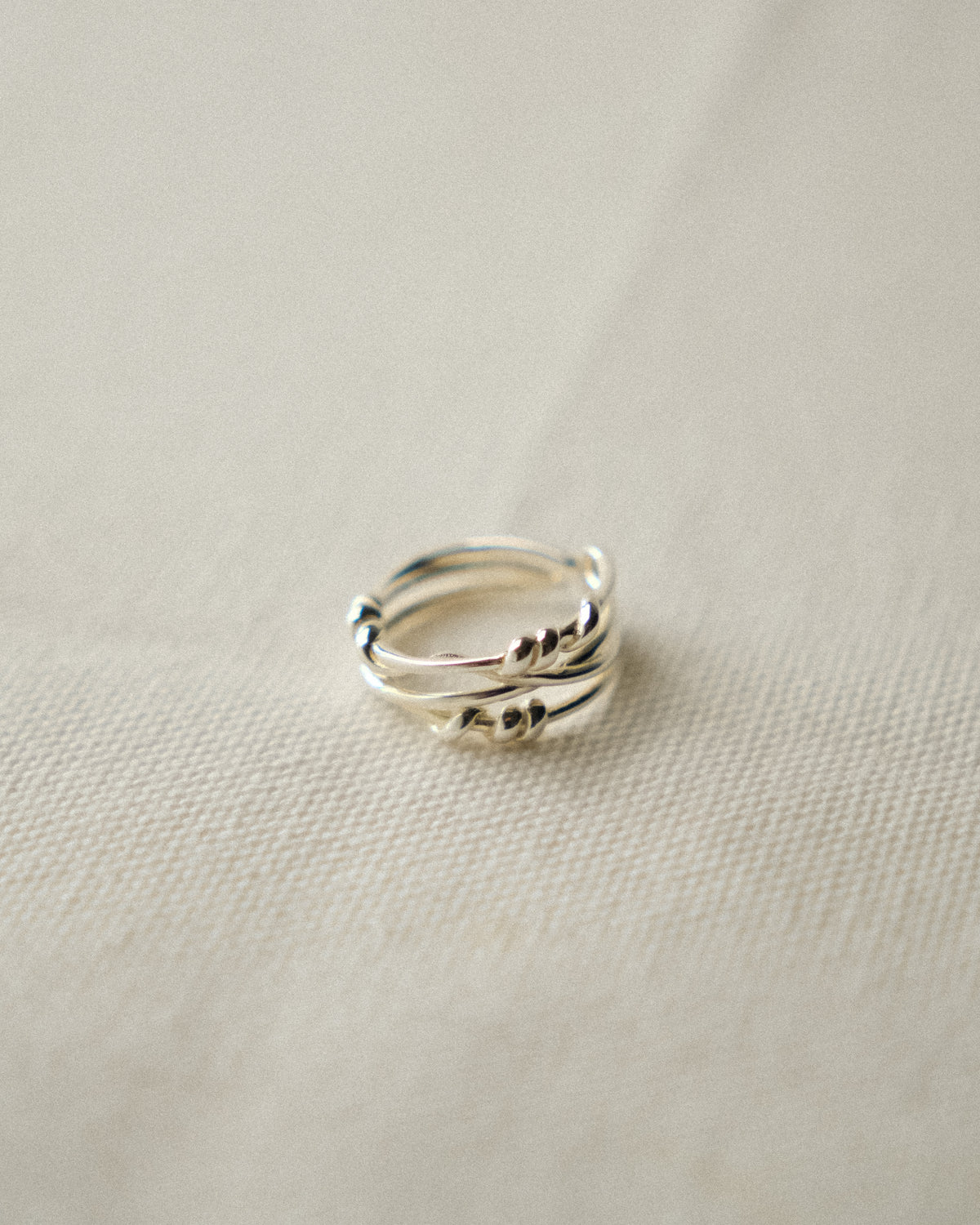 Olea Trio Crossed Vine Band Ring