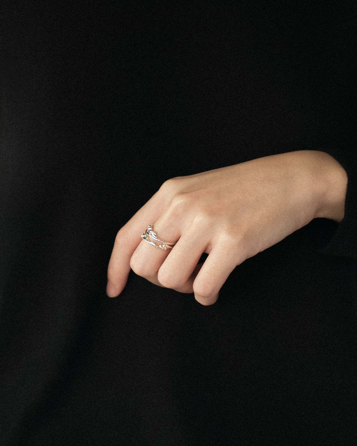 Olea Trio Crossed Vine Band Ring
