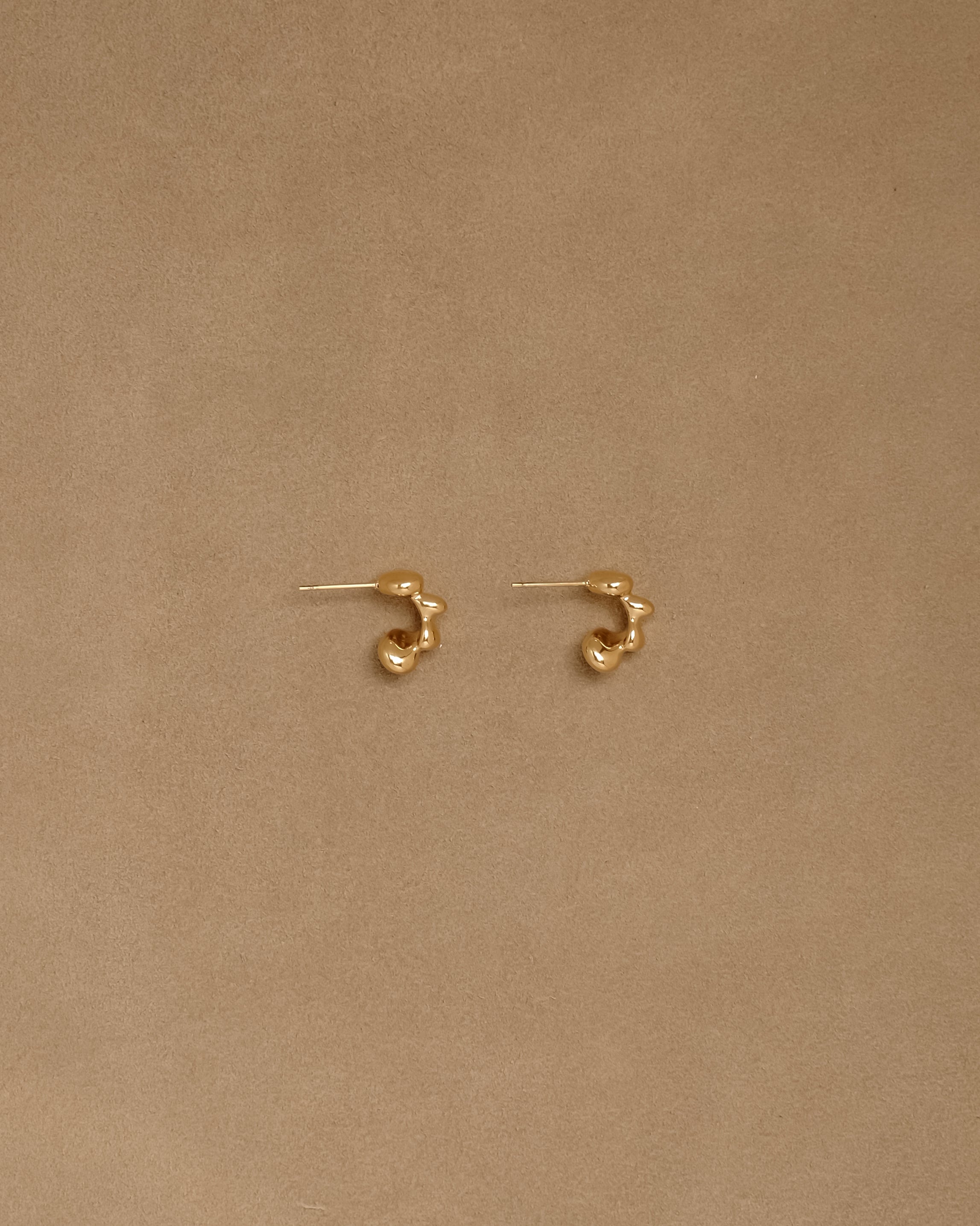 Ebur Irregular Hoop Stud Earrings