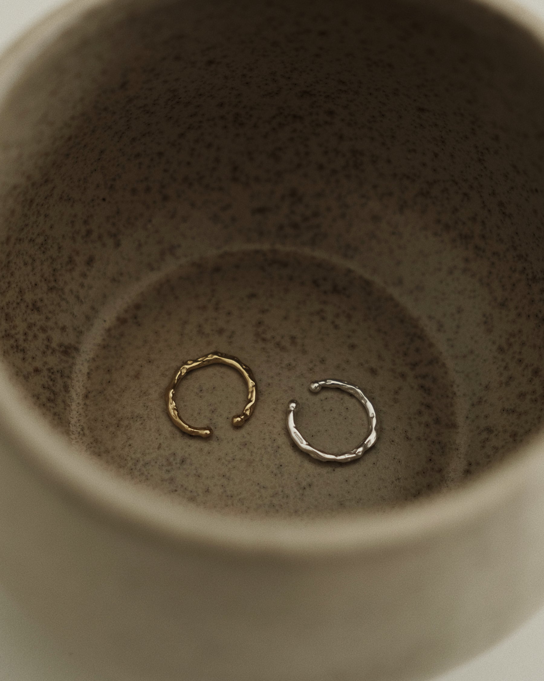 Insa Petite Hammered Ear Cuff