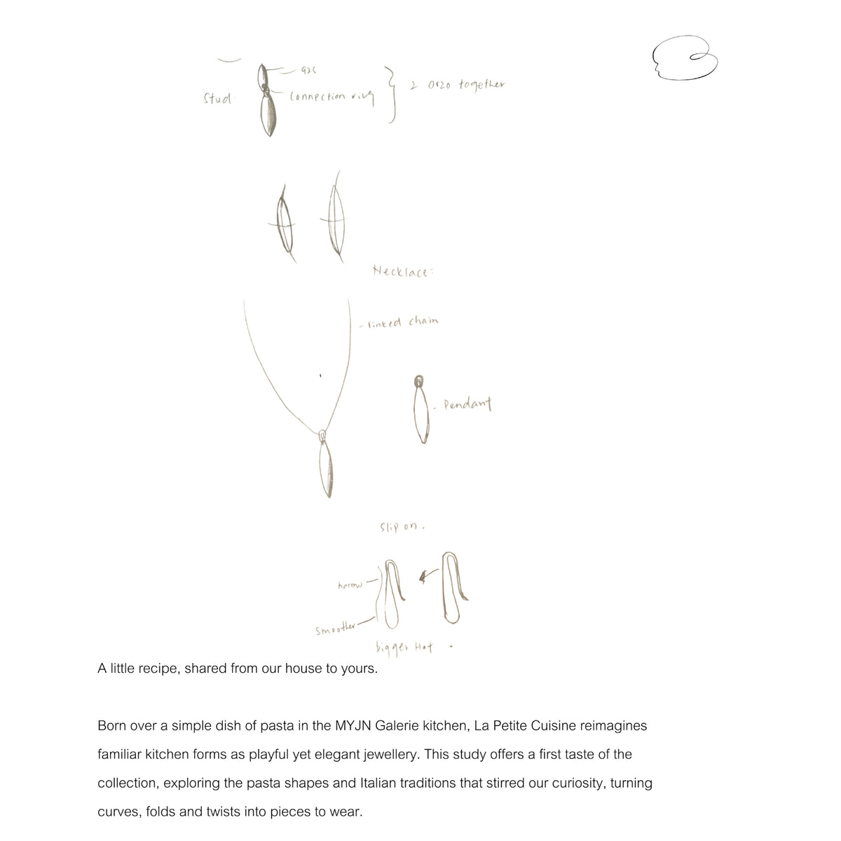 La Petite Cuisine first drawings