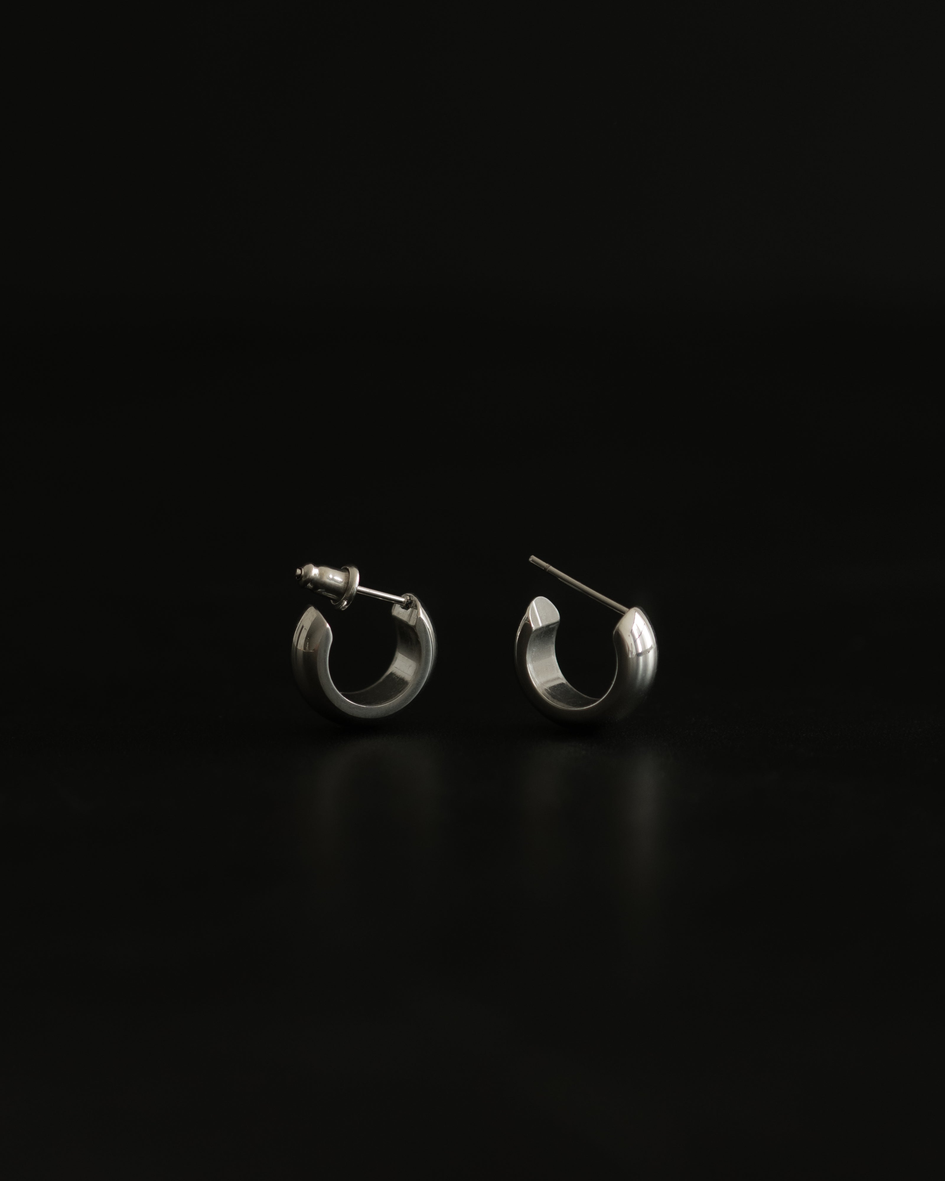 Rizzo C Hoop Stud Earrings