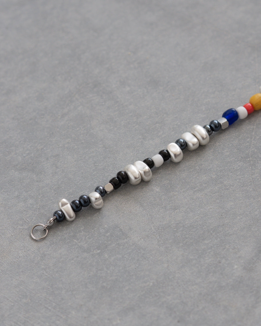 Yuko Multicolor African Beaded Hematite Bracelet