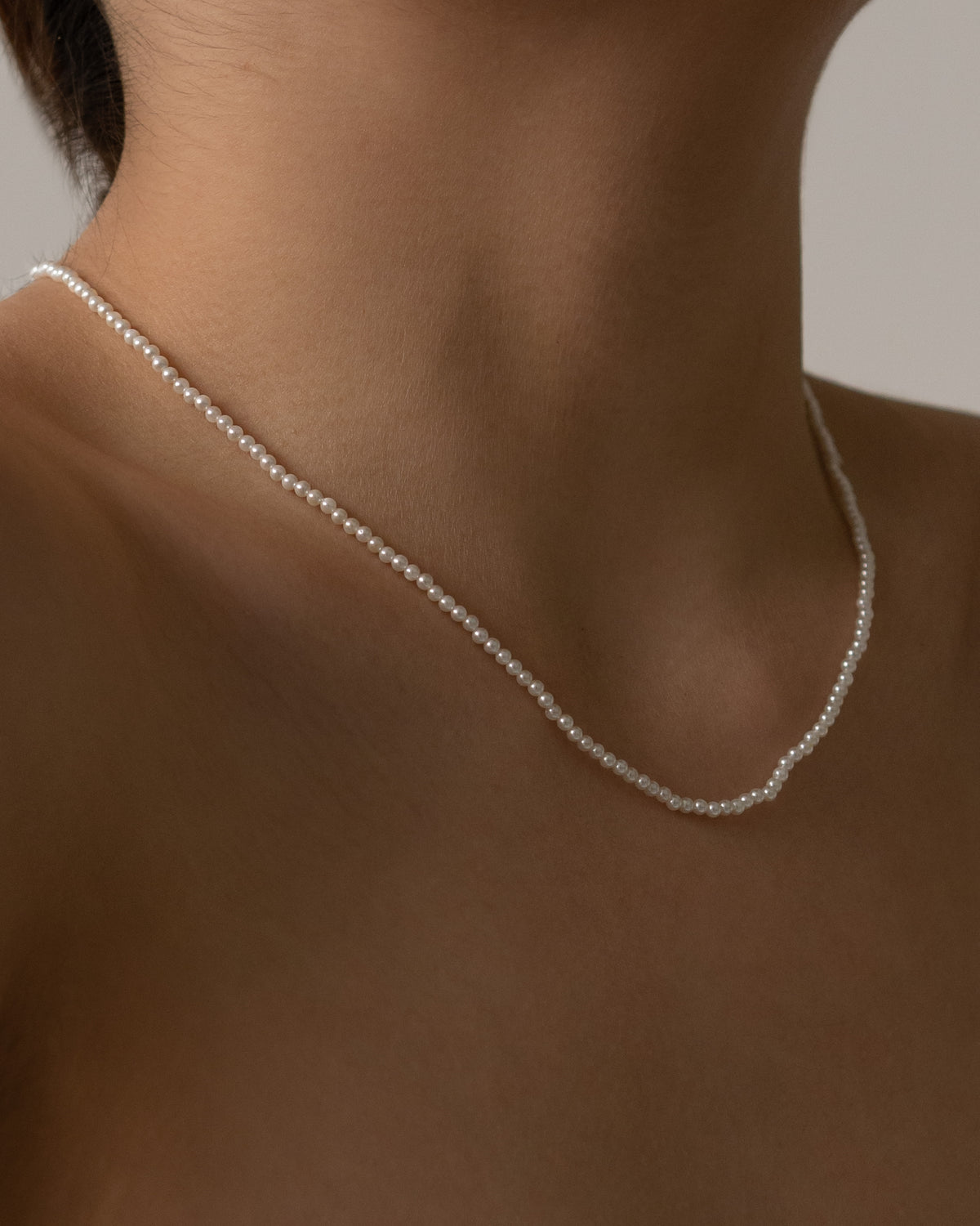 Mini Ayaka Crystal Pearl Necklace