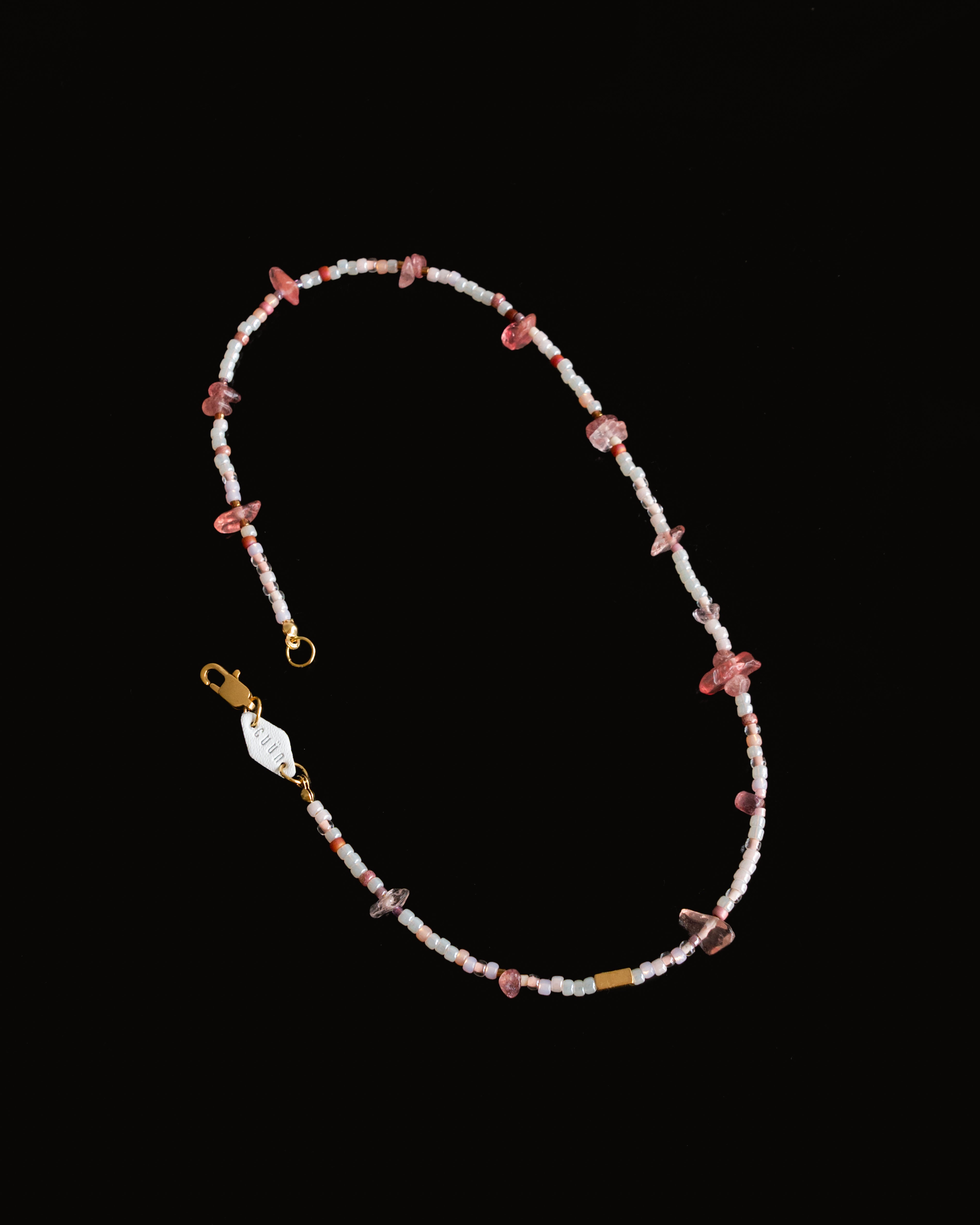 Koi Quartz Japanese Beaded Necklace
