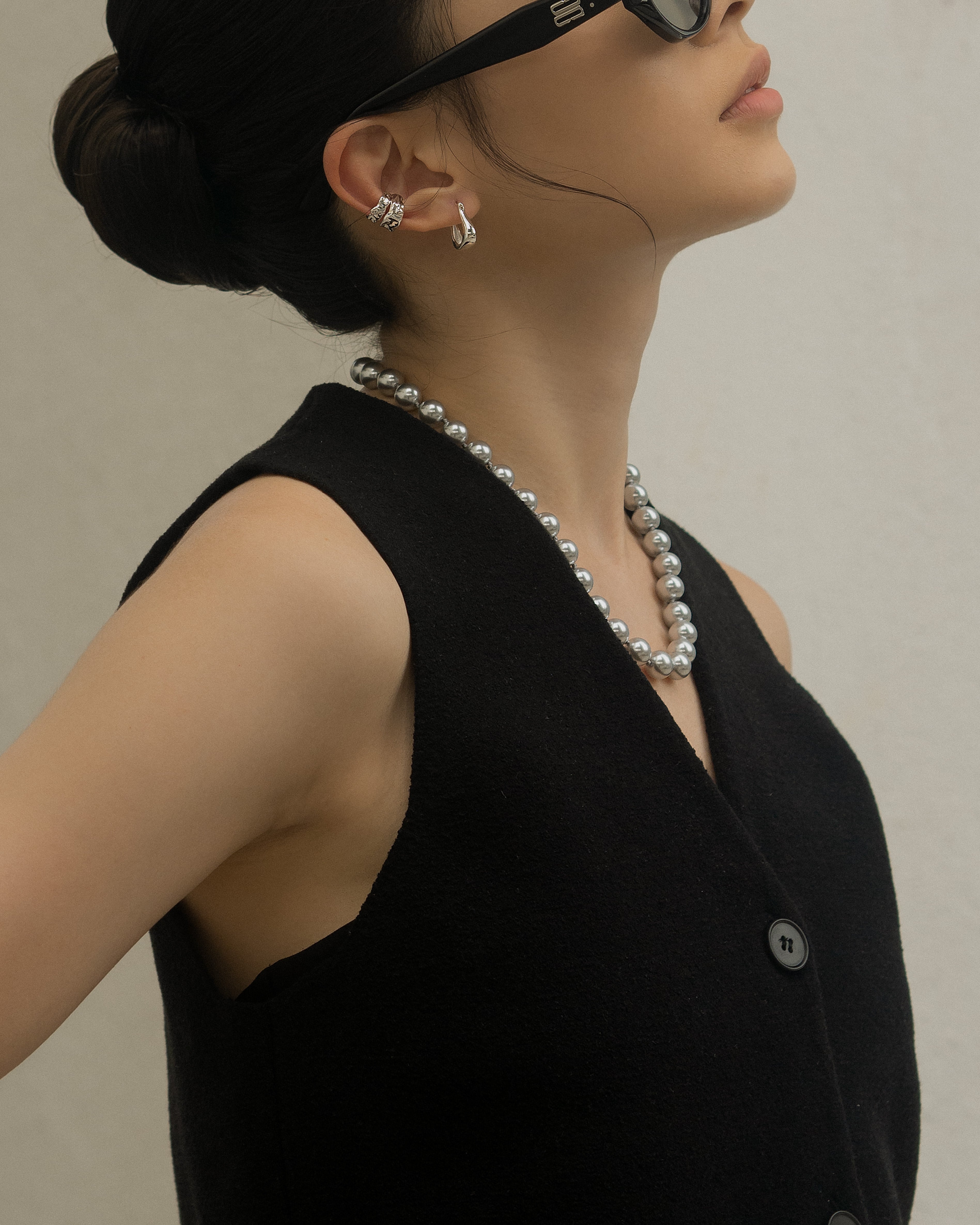 Miyo Grandeur Crystal Pearl Necklace