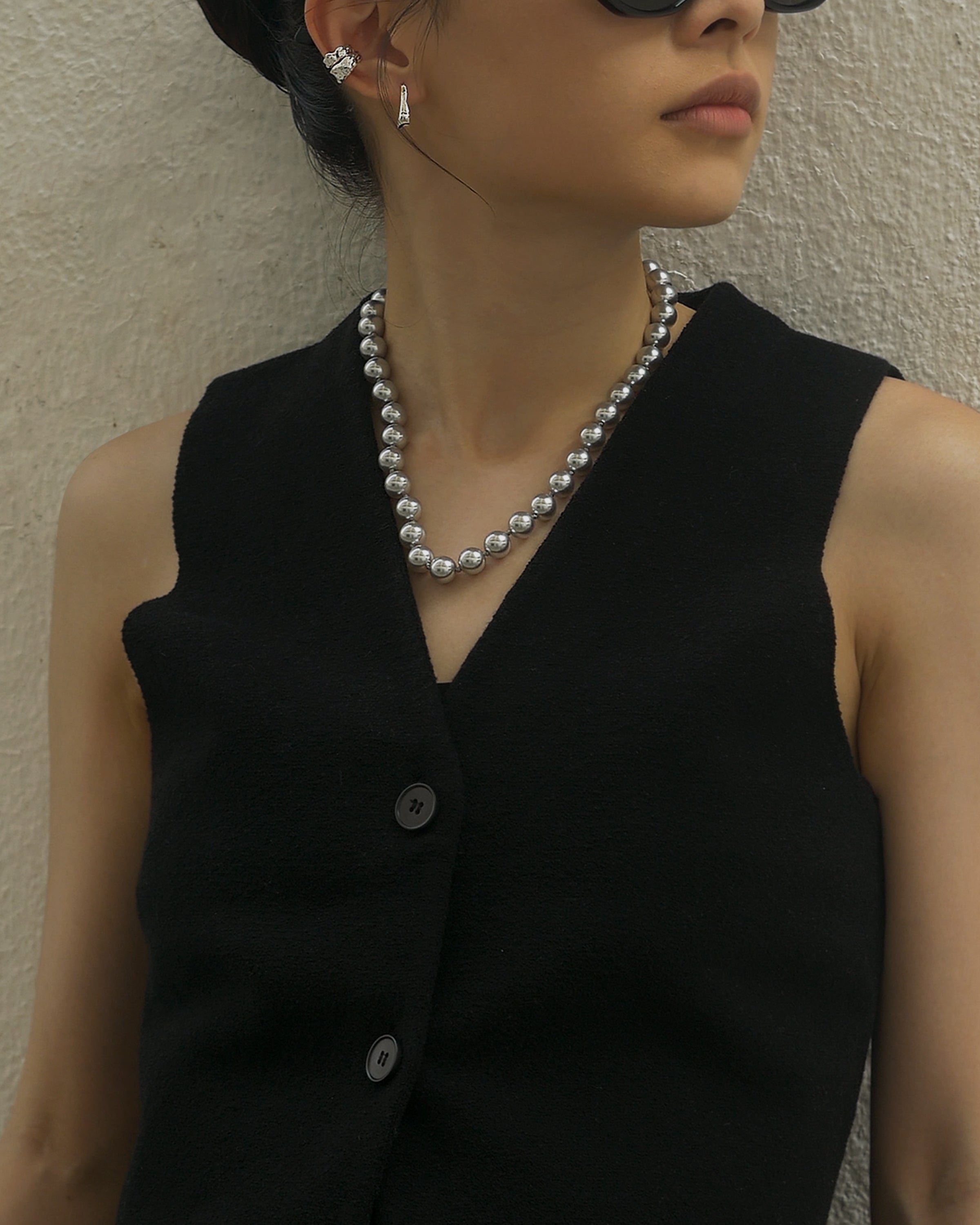 Miyo Grandeur Crystal Pearl Necklace