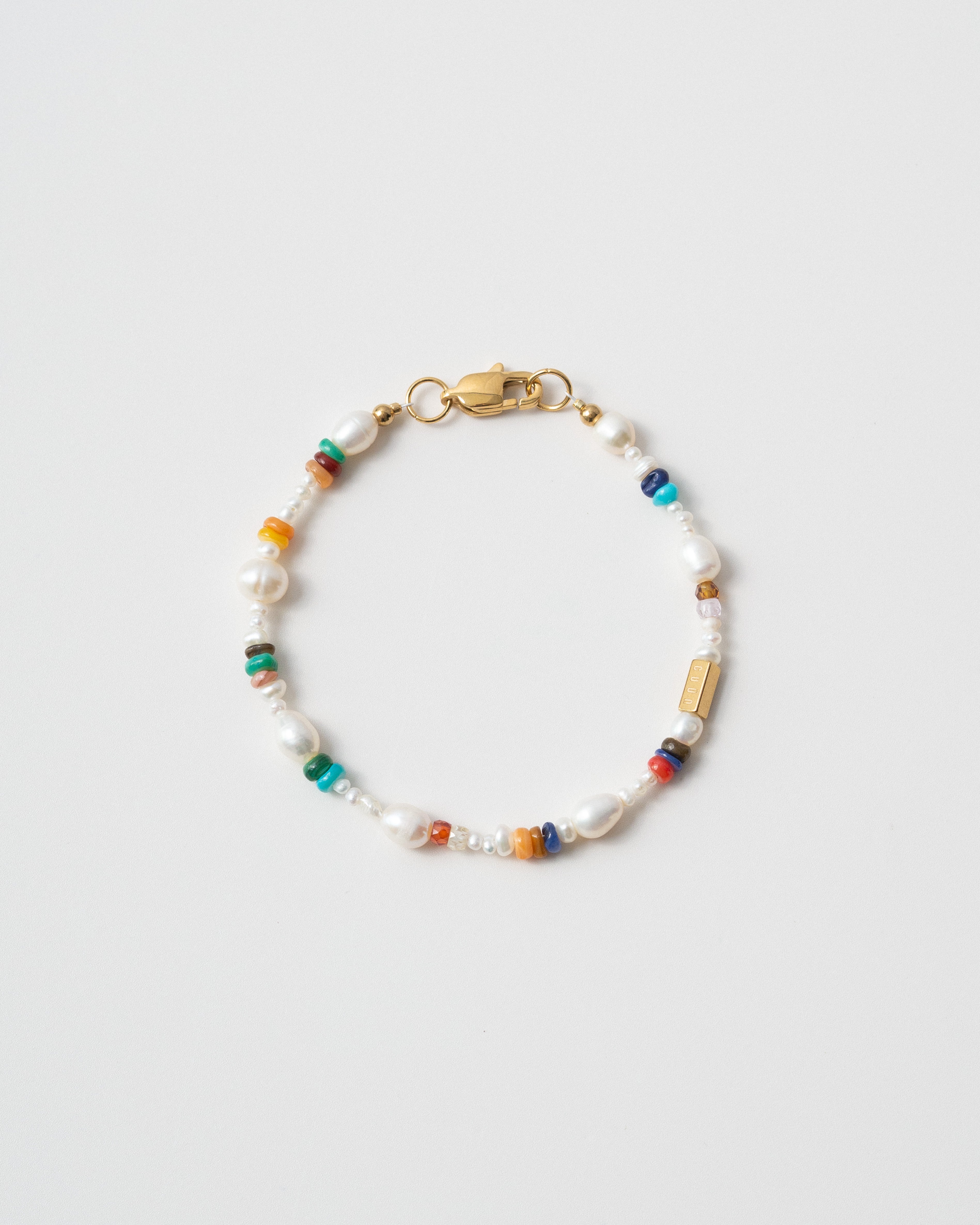 Leilo Multicolor Shell Beaded Baroque Pearl Bracelet