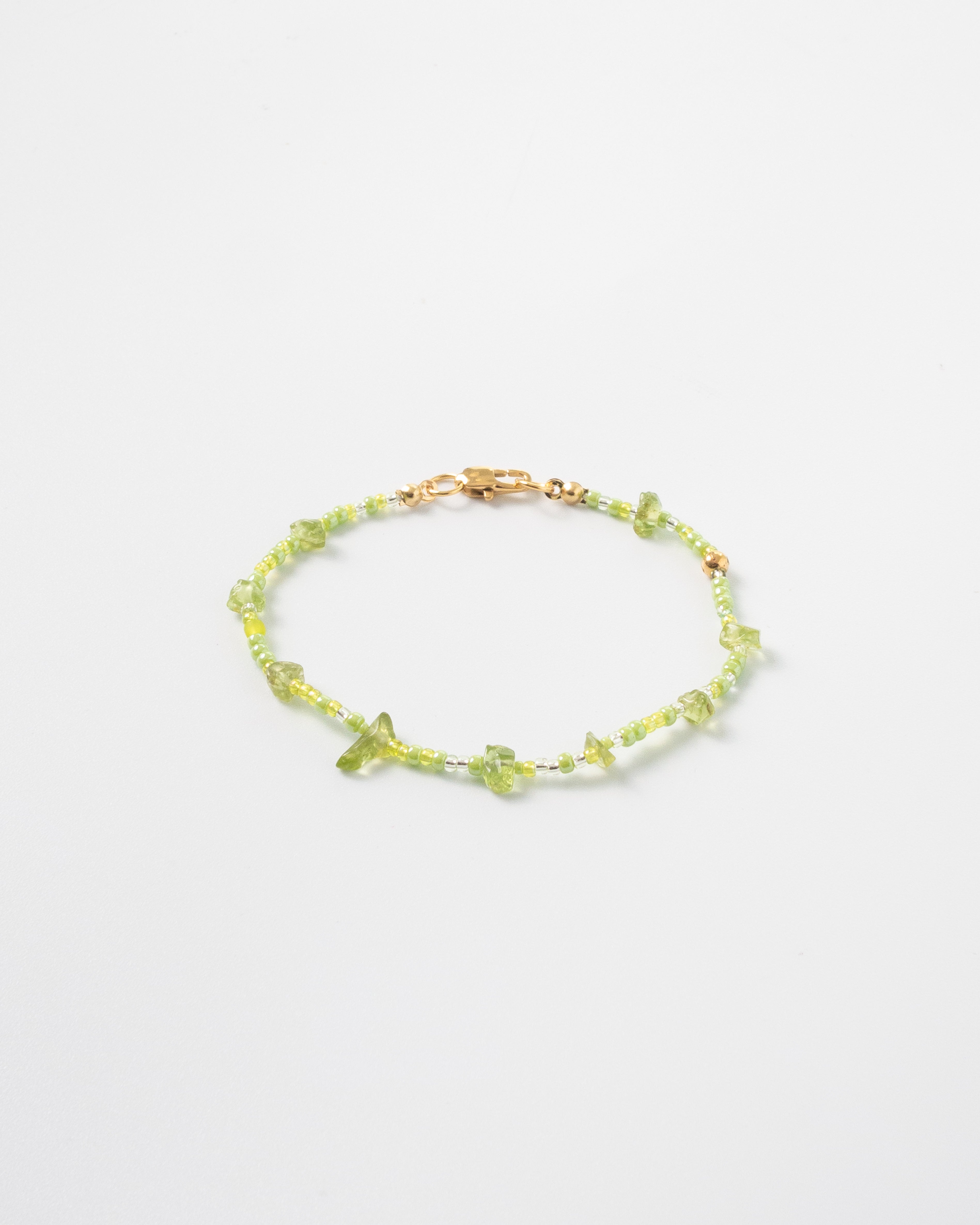 Vert Olivine Japanese Beaded Bracelet