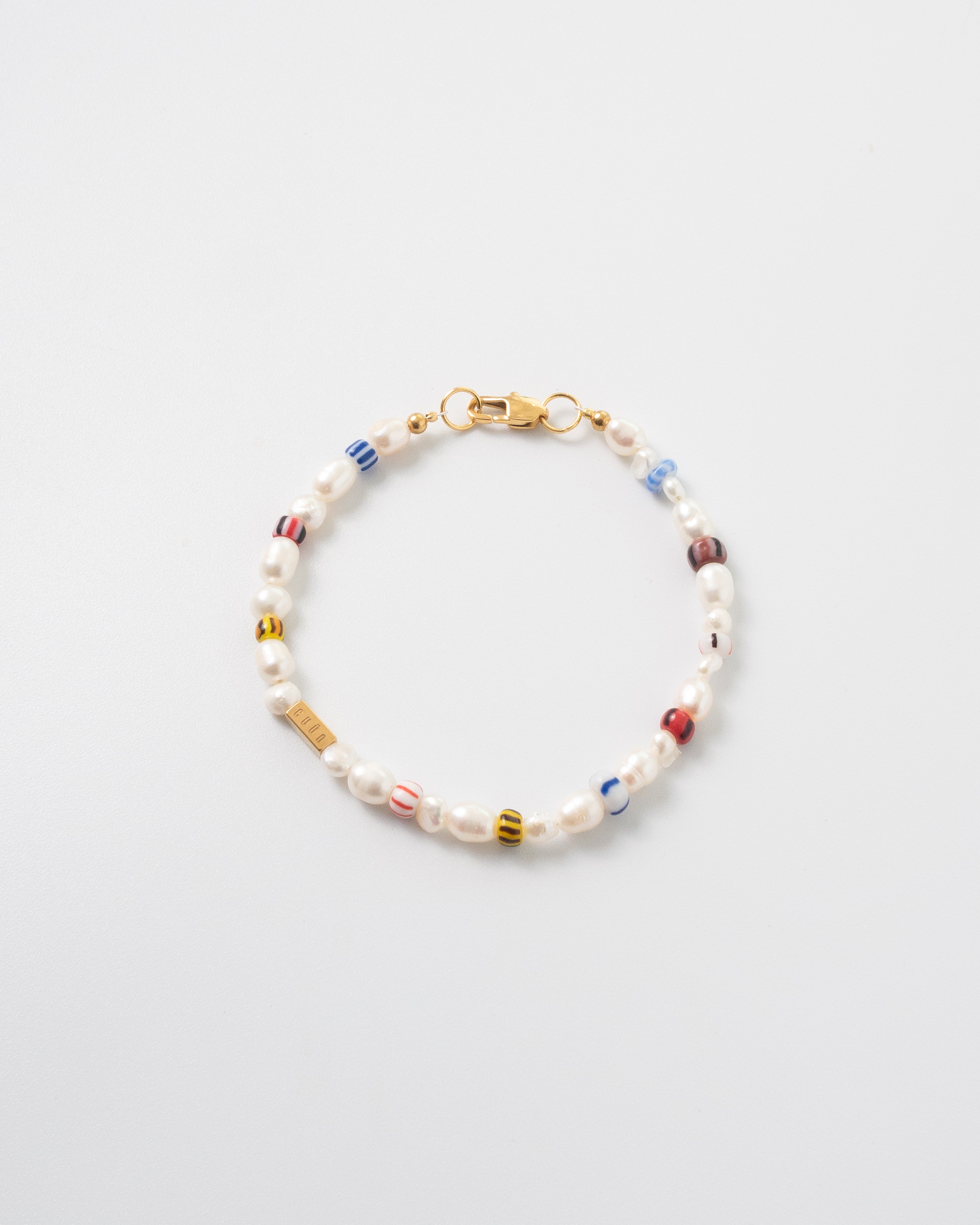 Lumin Multicolor African Beaded Pearl Bracelet