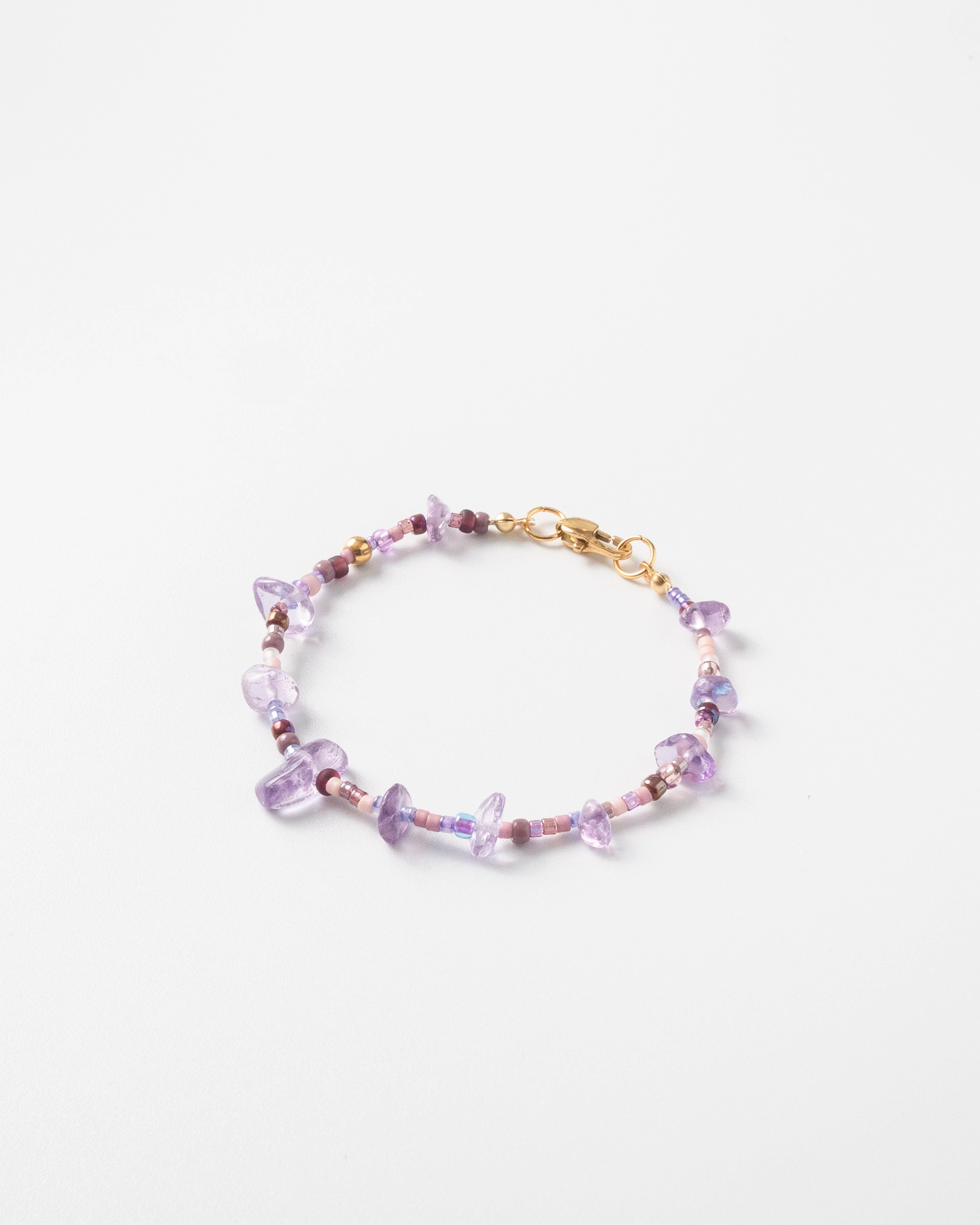 Viola Amethyst Japanese Beaded Bracelet