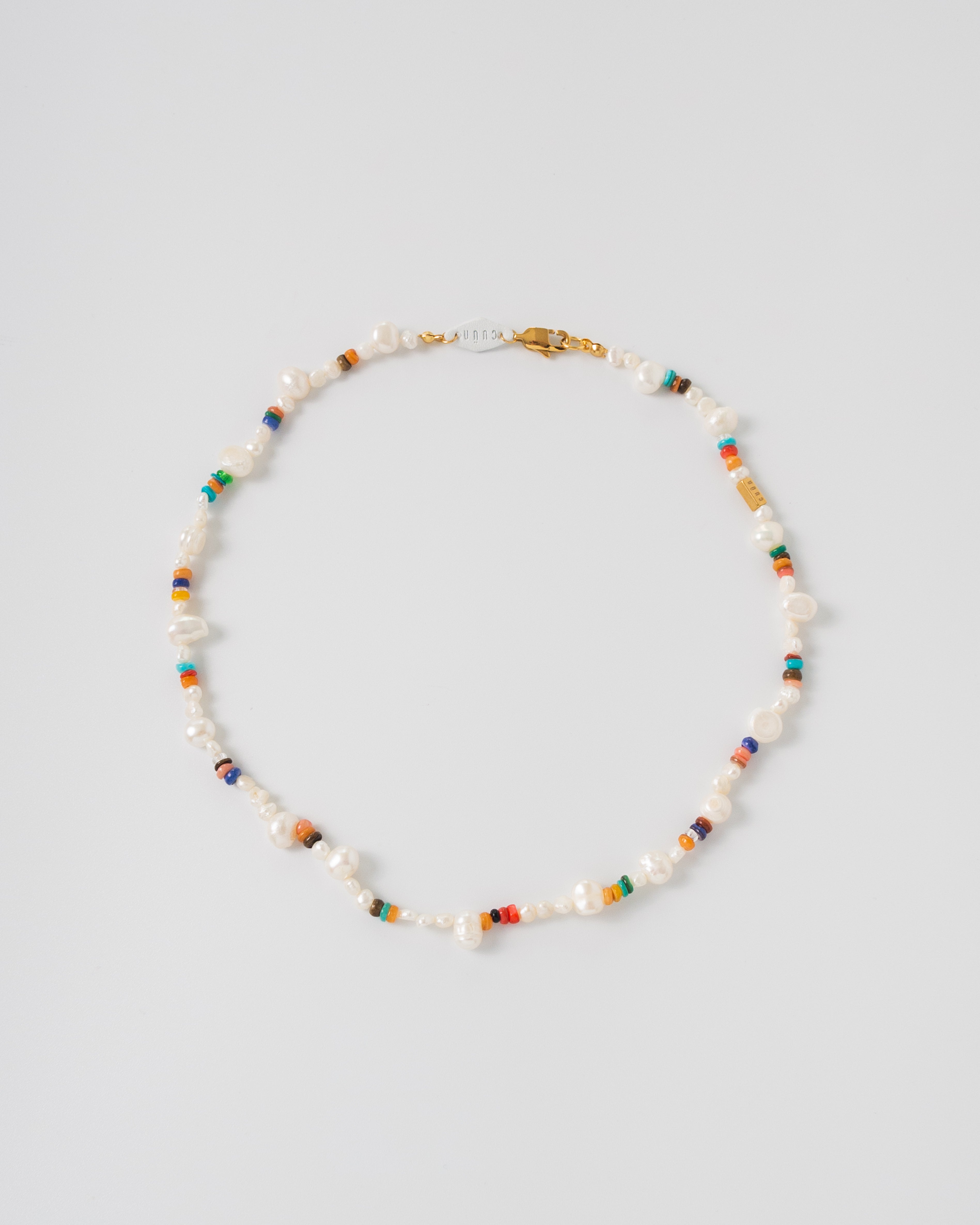 Leilo Multicolor Shell Beaded Pearl Necklace