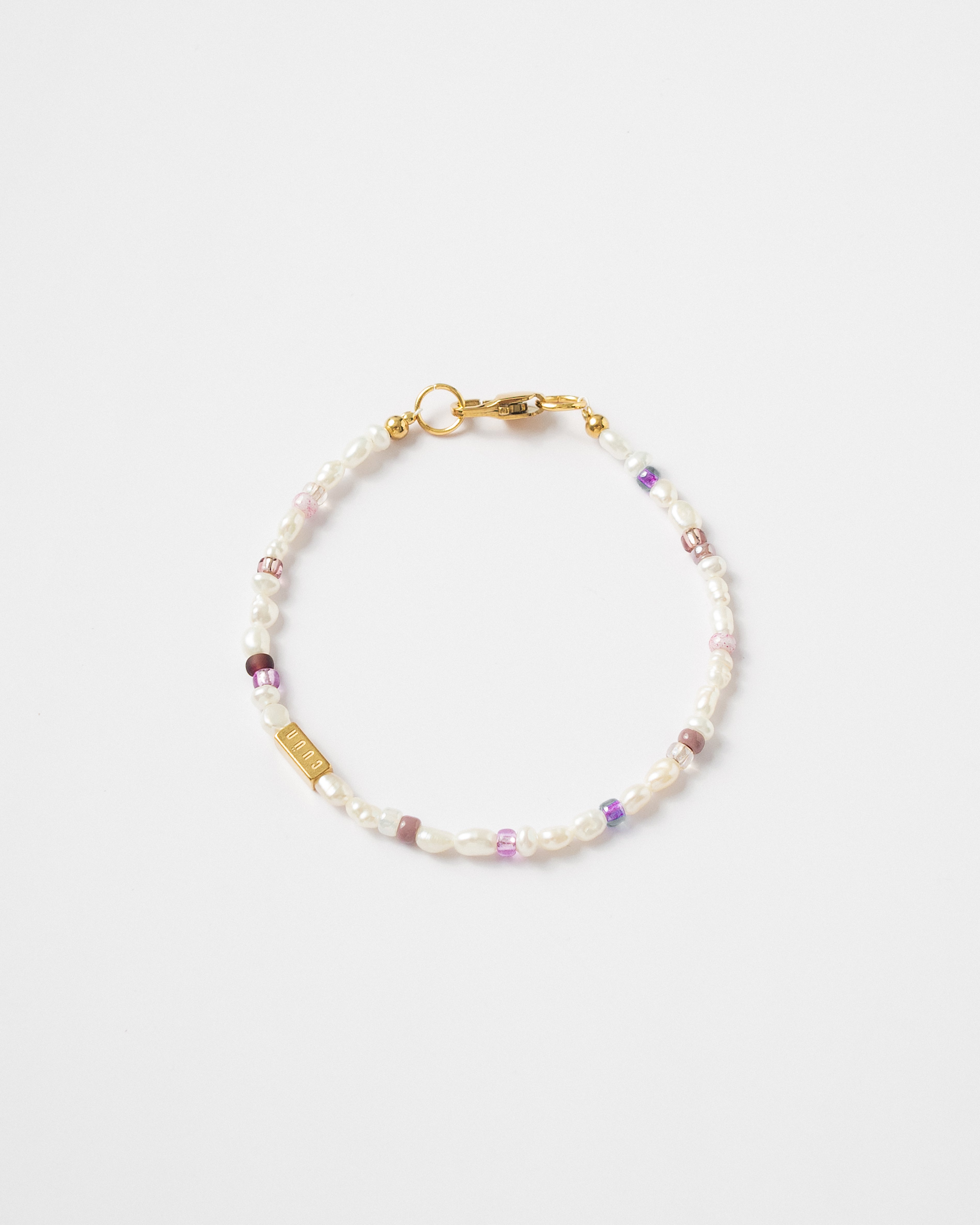 Shion Petite Violet Beaded Pearl Bracelet