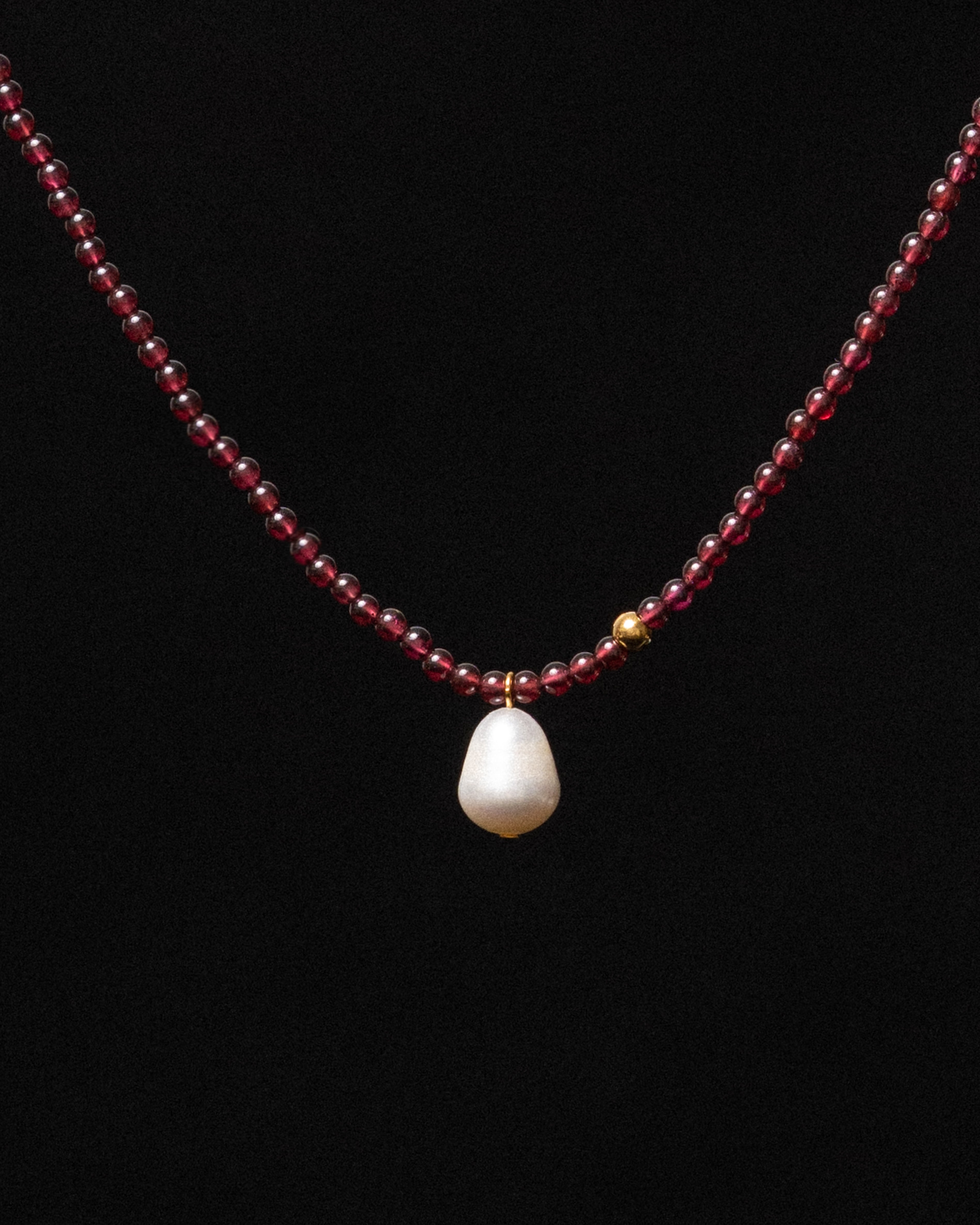 Marro Petite Garnet Beaded Necklace
