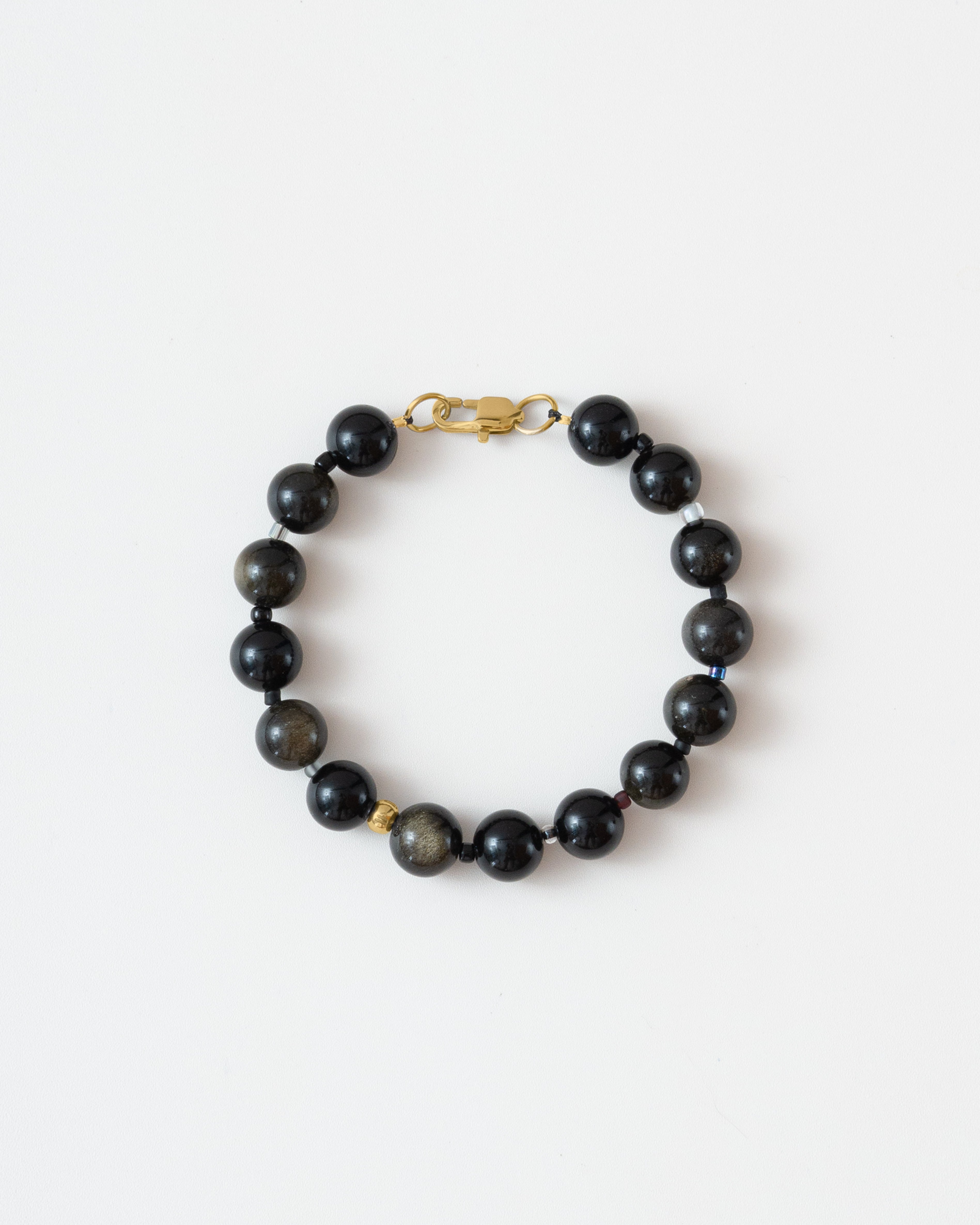 Vanta Grand Obsidian Beaded Bracelet