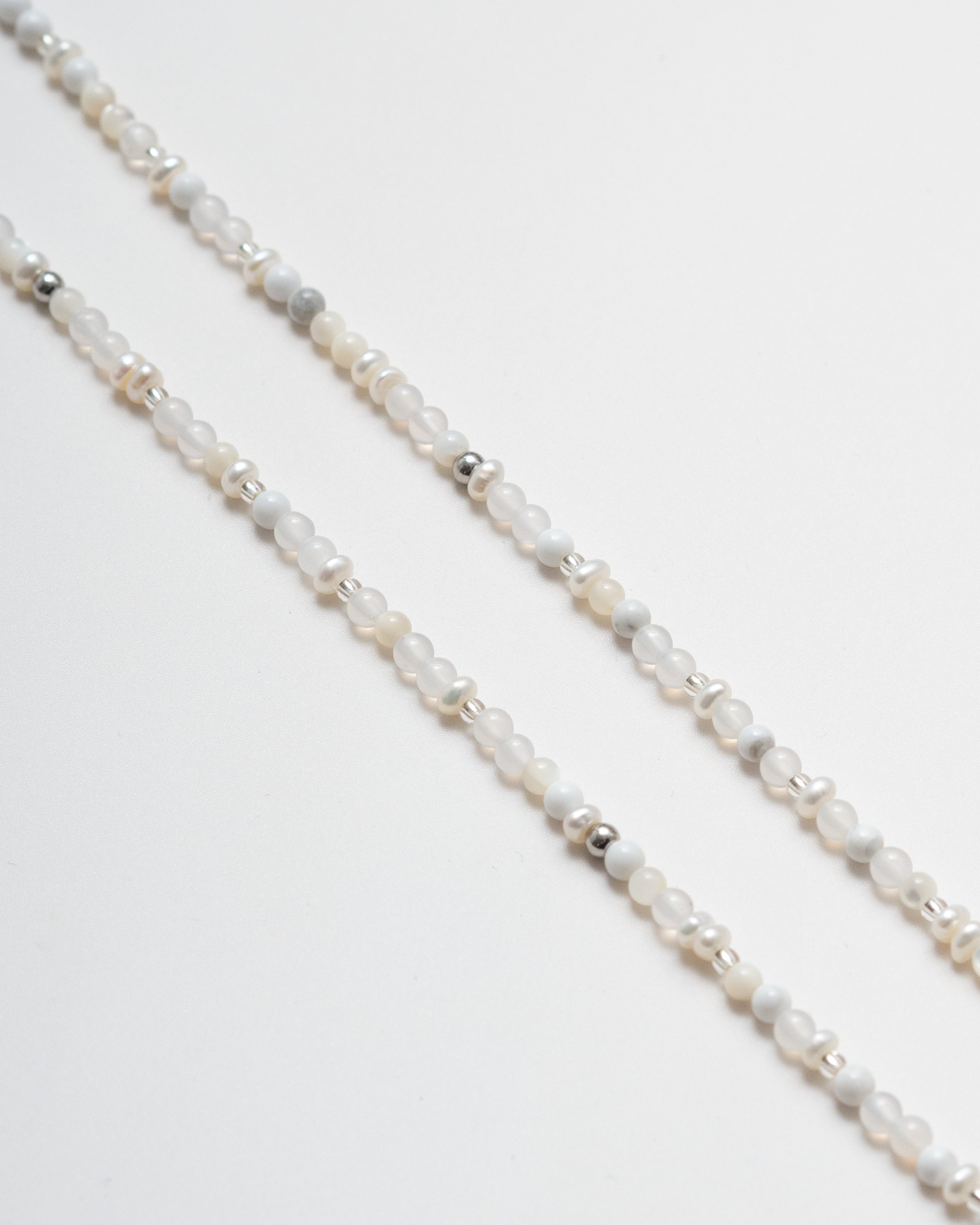 Niev Petite Multistone Beaded Pearl Necklace