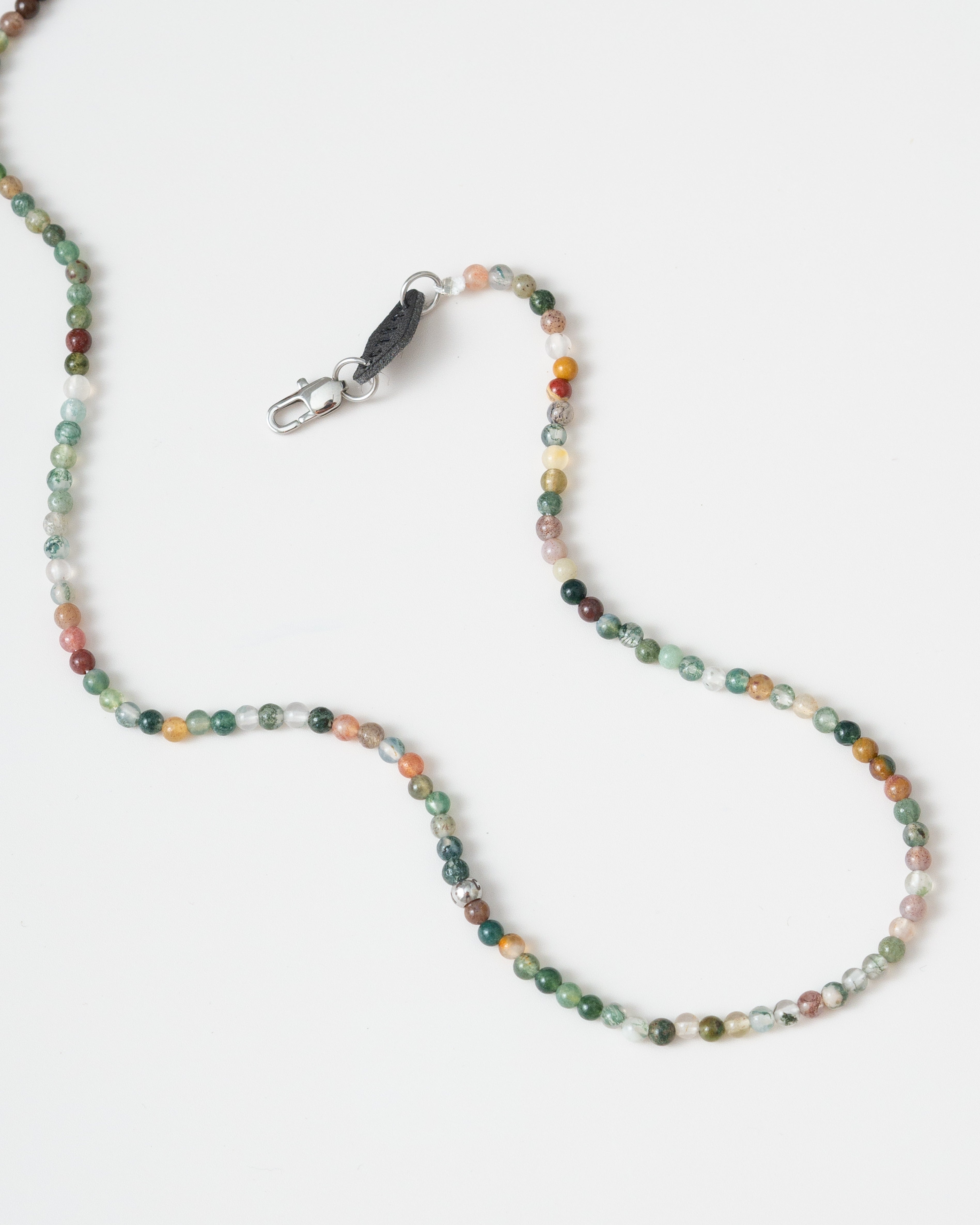 Hona Indian Agate Beaded Necklace