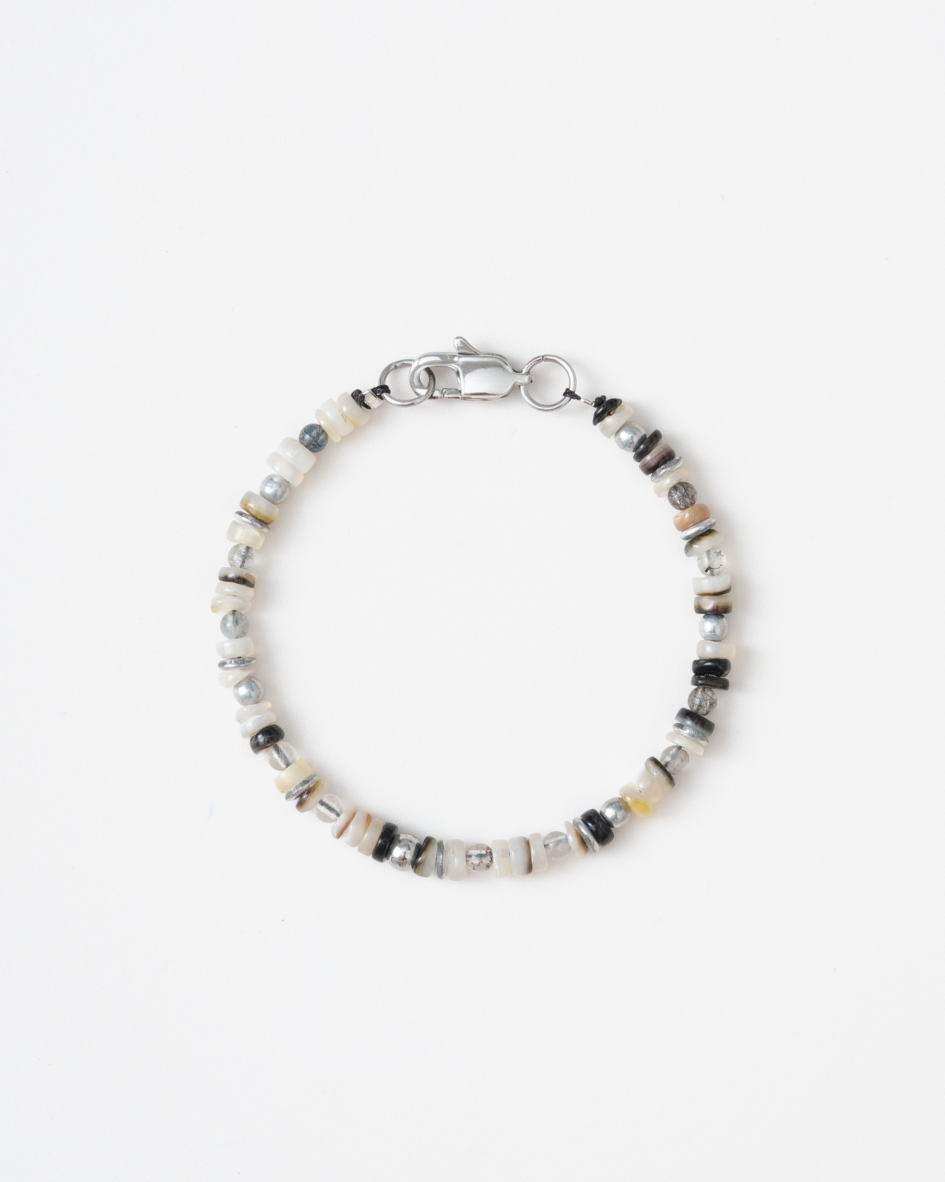 Orna Quartz Heishi Beaded Bracelet