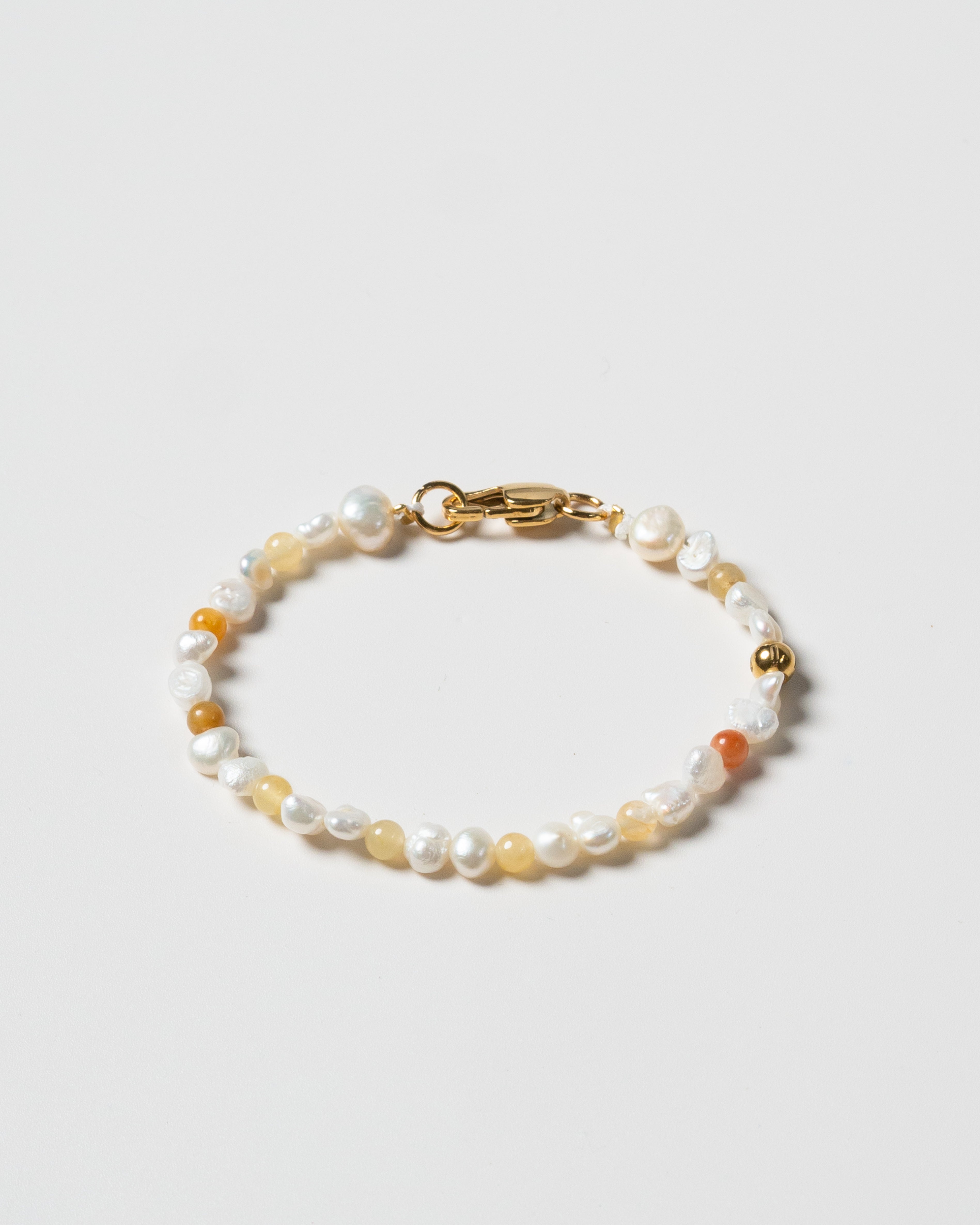 Vanna Nephrite Beaded Pearl Bracelet