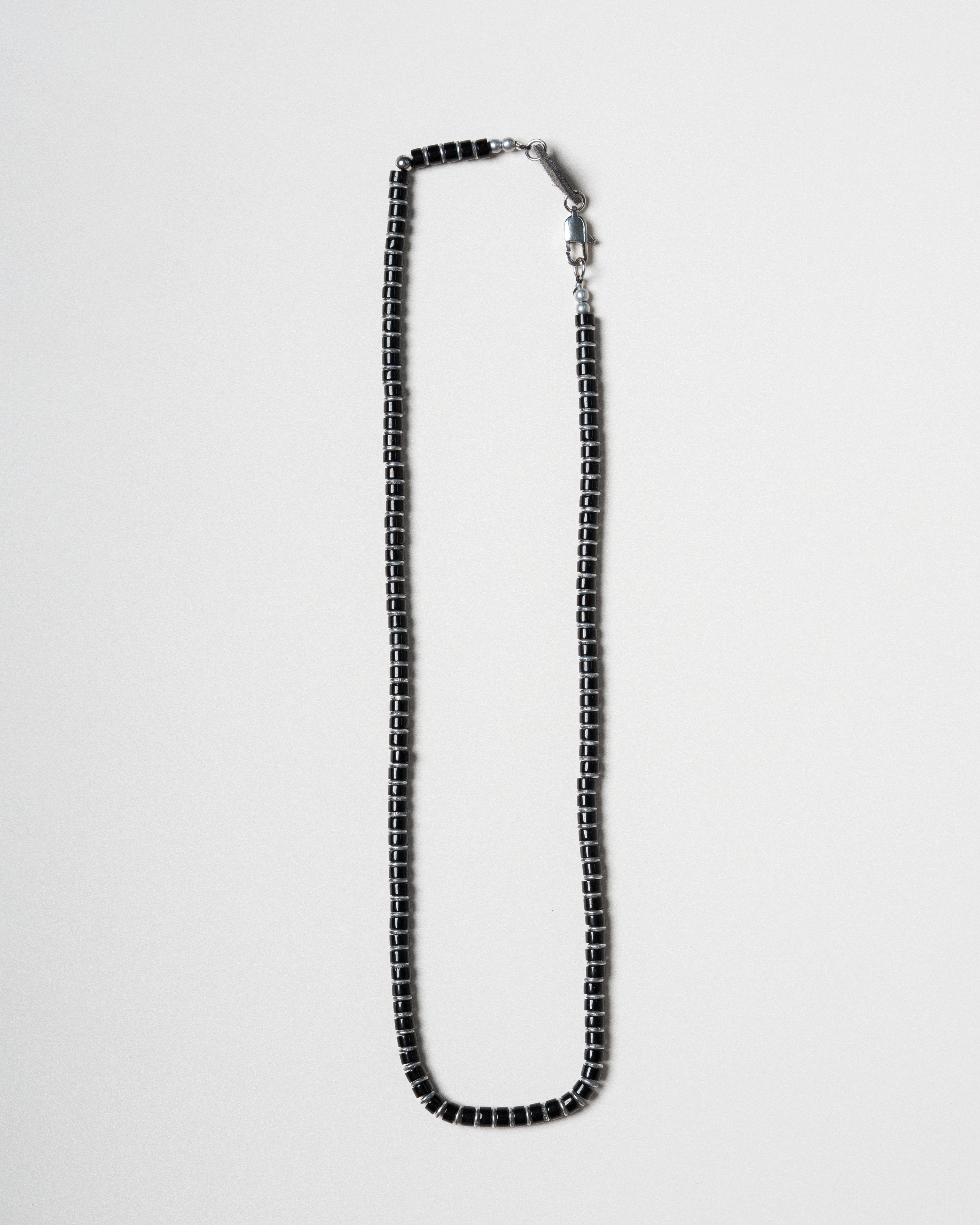 Kage Black Agate Heishi Beaded Necklace