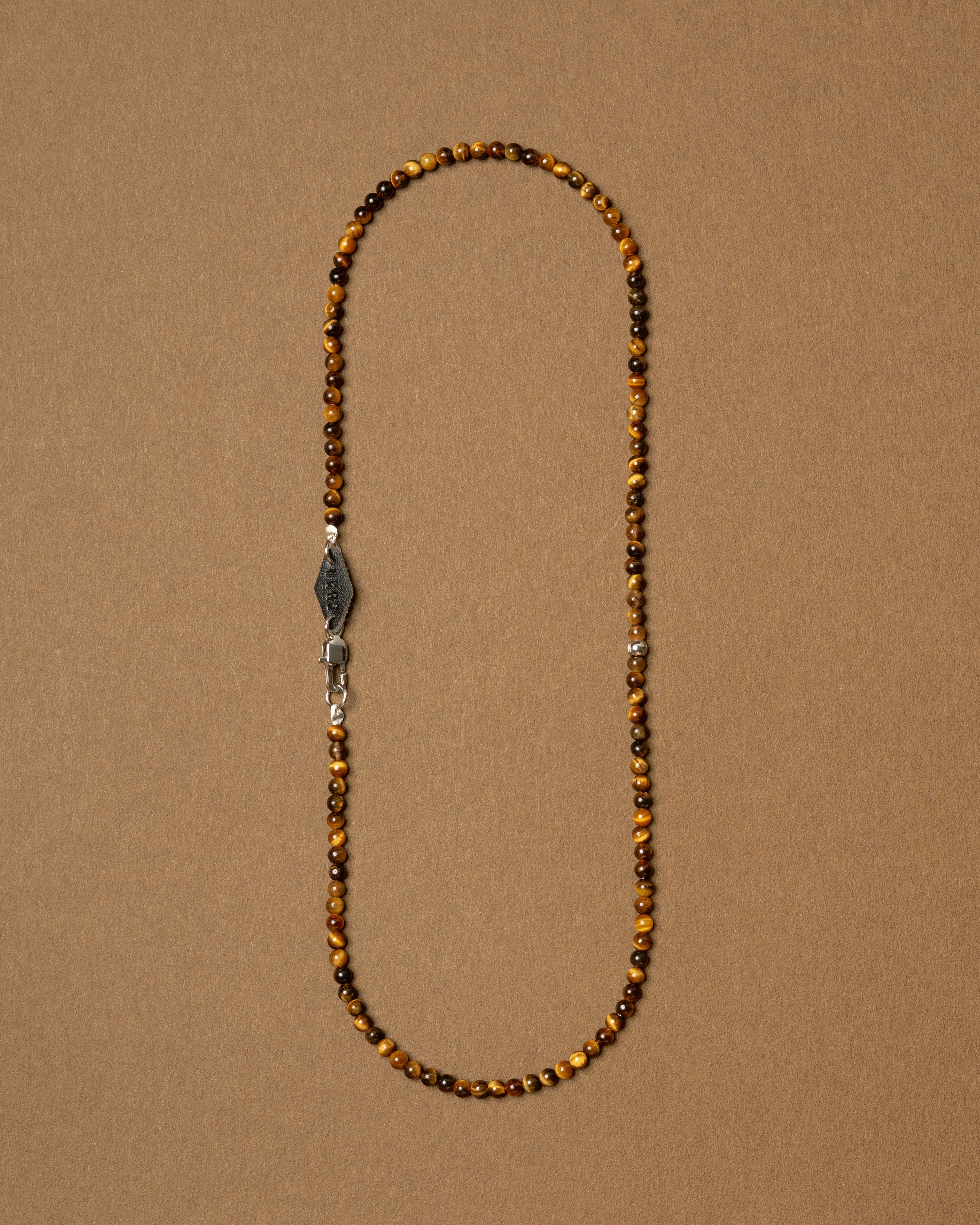 Oros Petite Tiger Eye Beaded Necklace